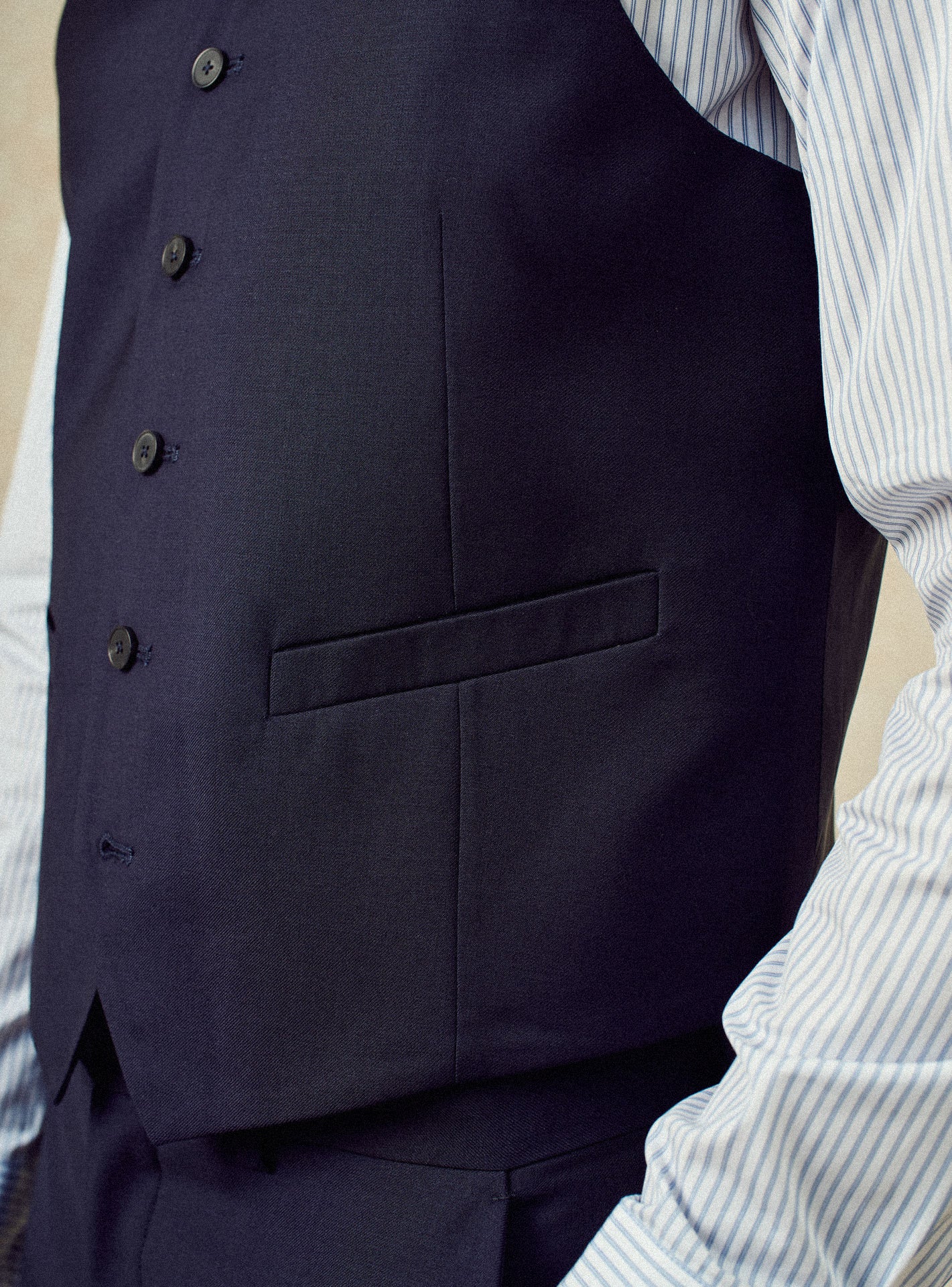 Jon Navy Suit Vest-3