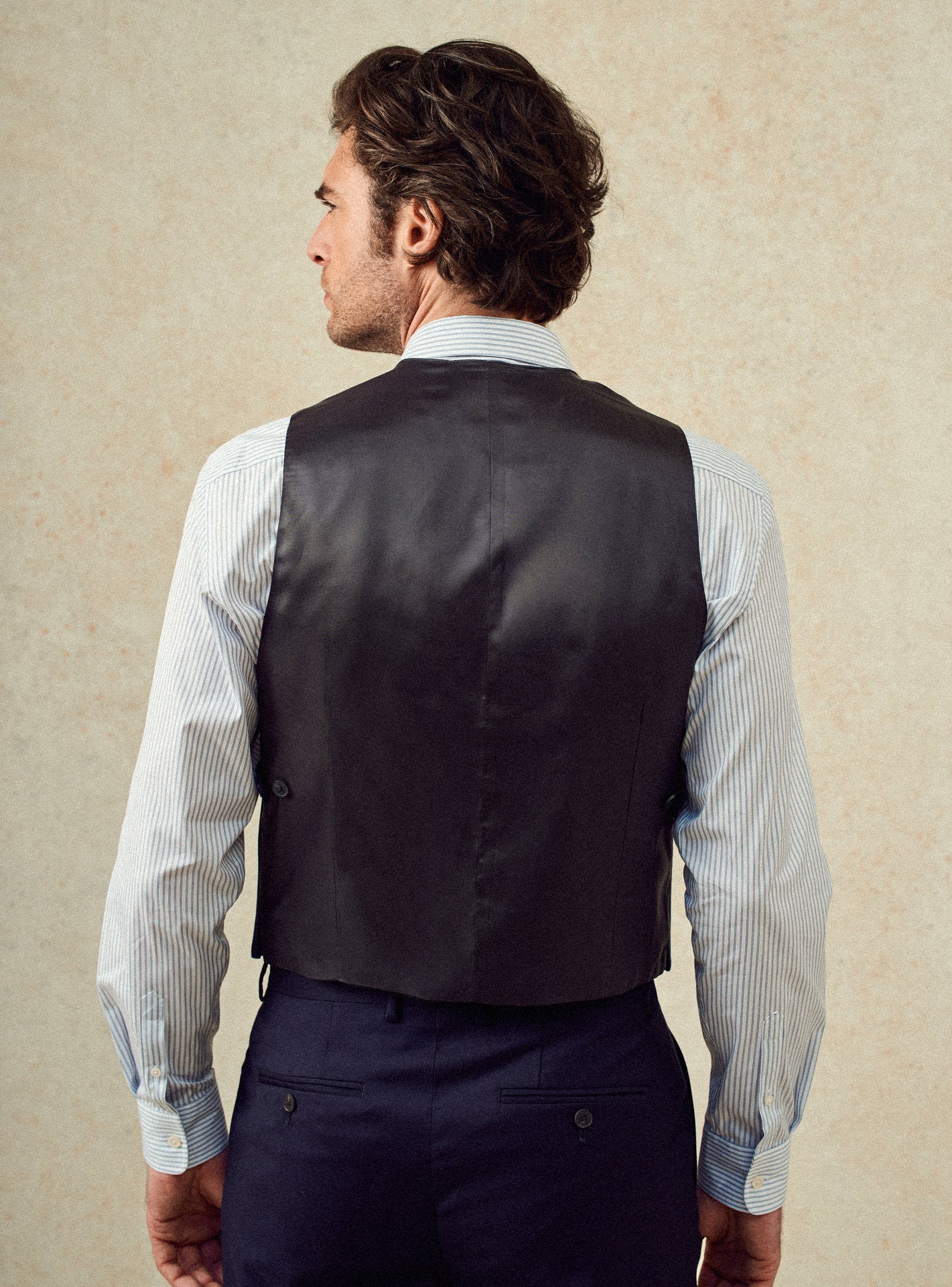 Jon Navy Suit Vest-5