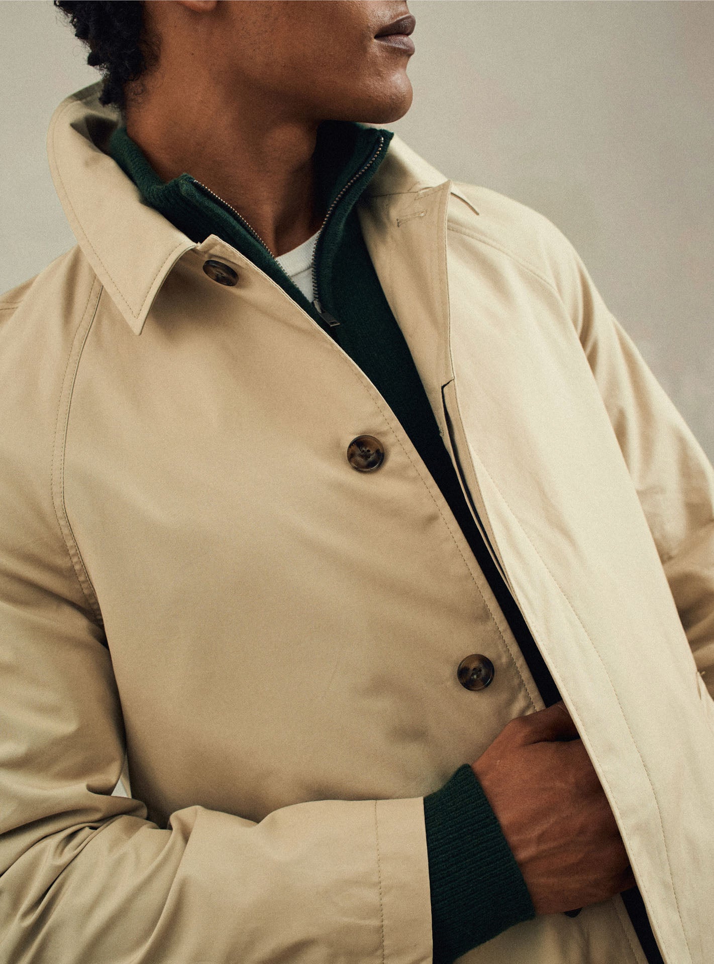 Valentin Beige Raincoat-2