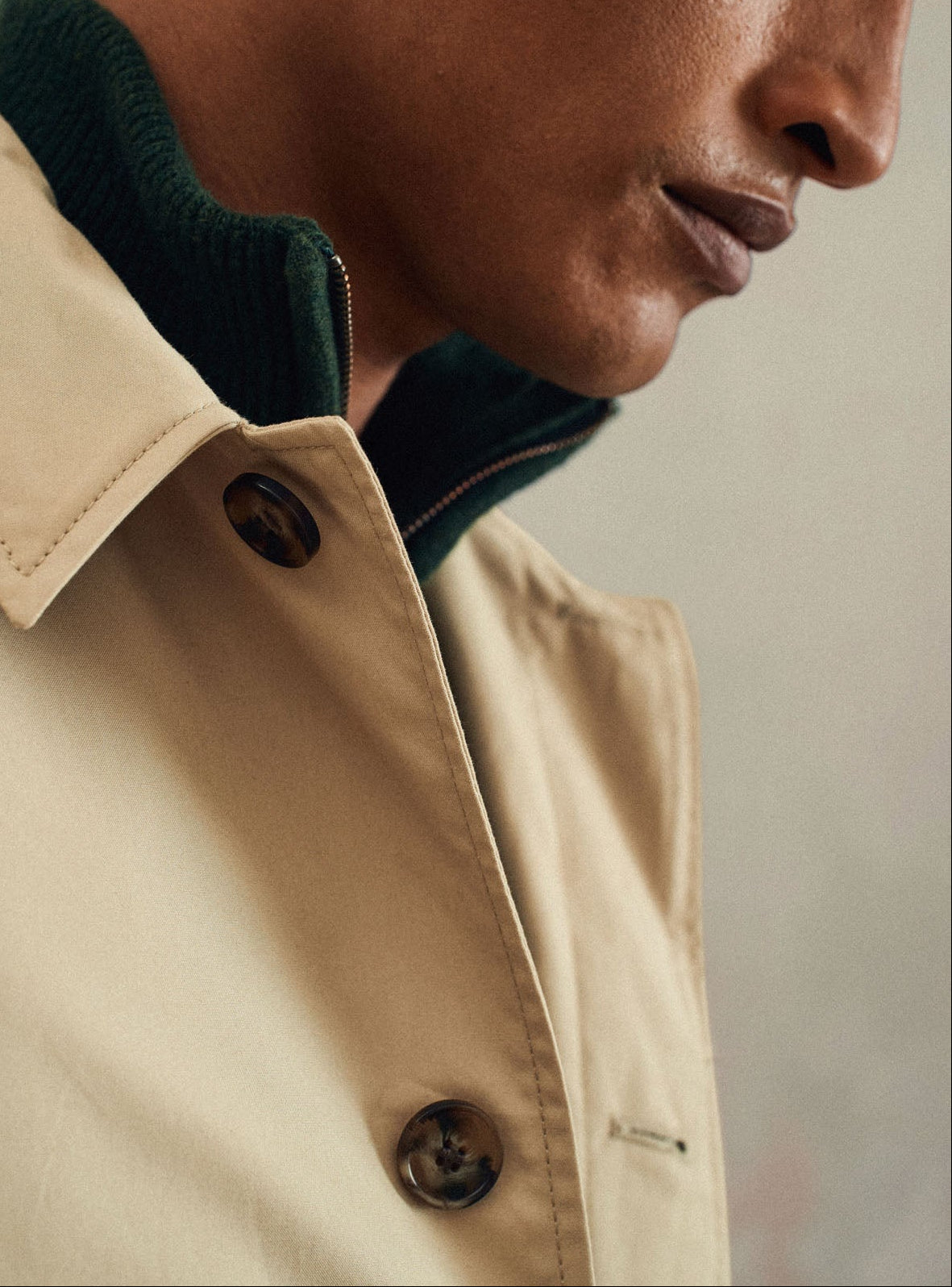 Valentin Beige Raincoat