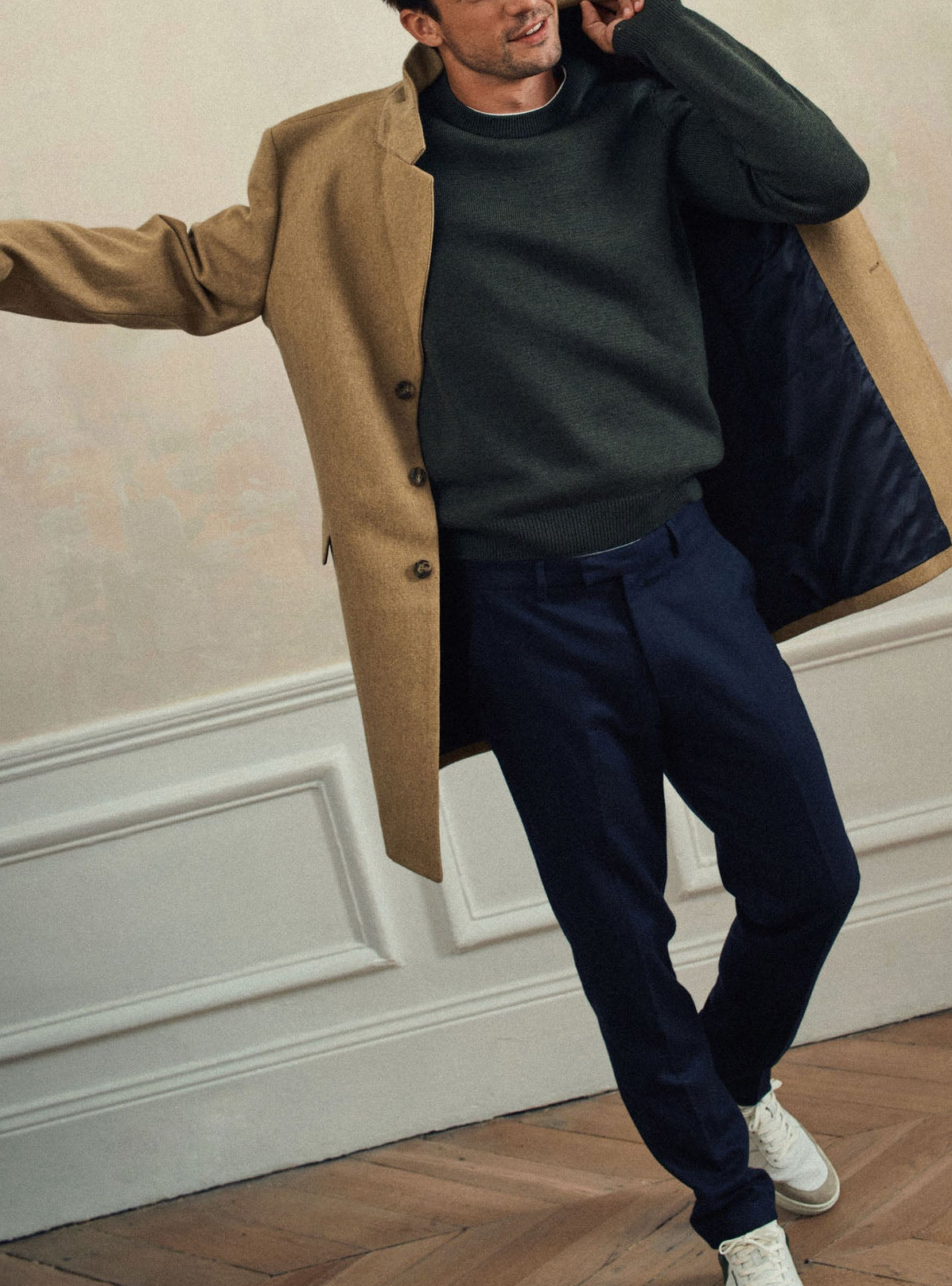 Camel Tancrede Coat-4