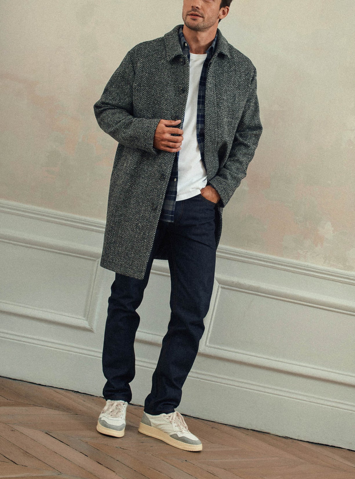 Manteau Oleg Mixed Grey-5