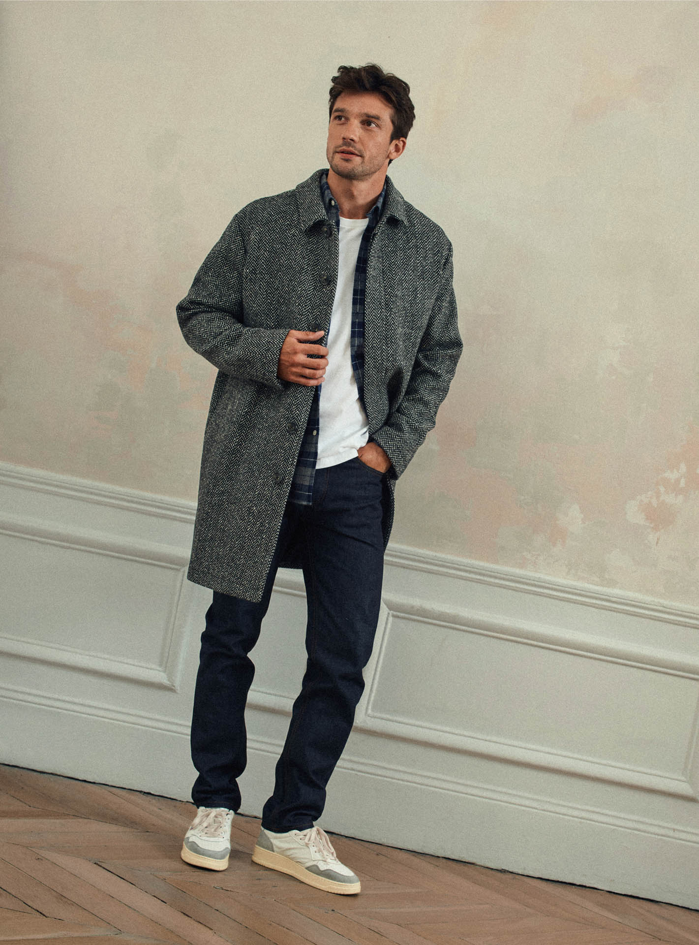 Manteau Oleg Mixed Grey-5