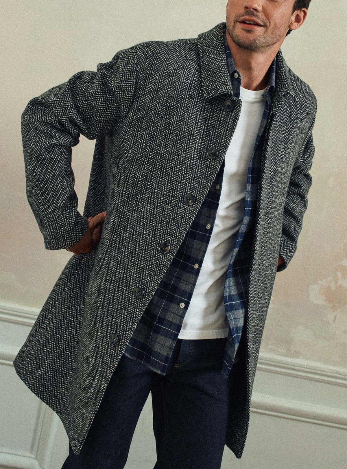 Manteau Oleg Mixed Grey-1