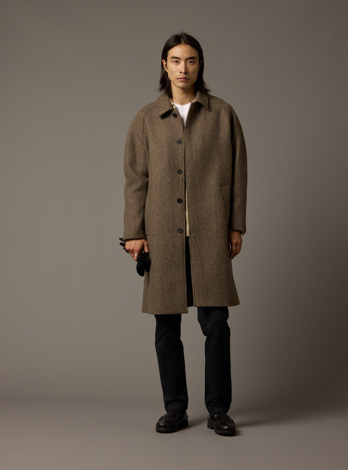 Elio Dark Khaki Coat