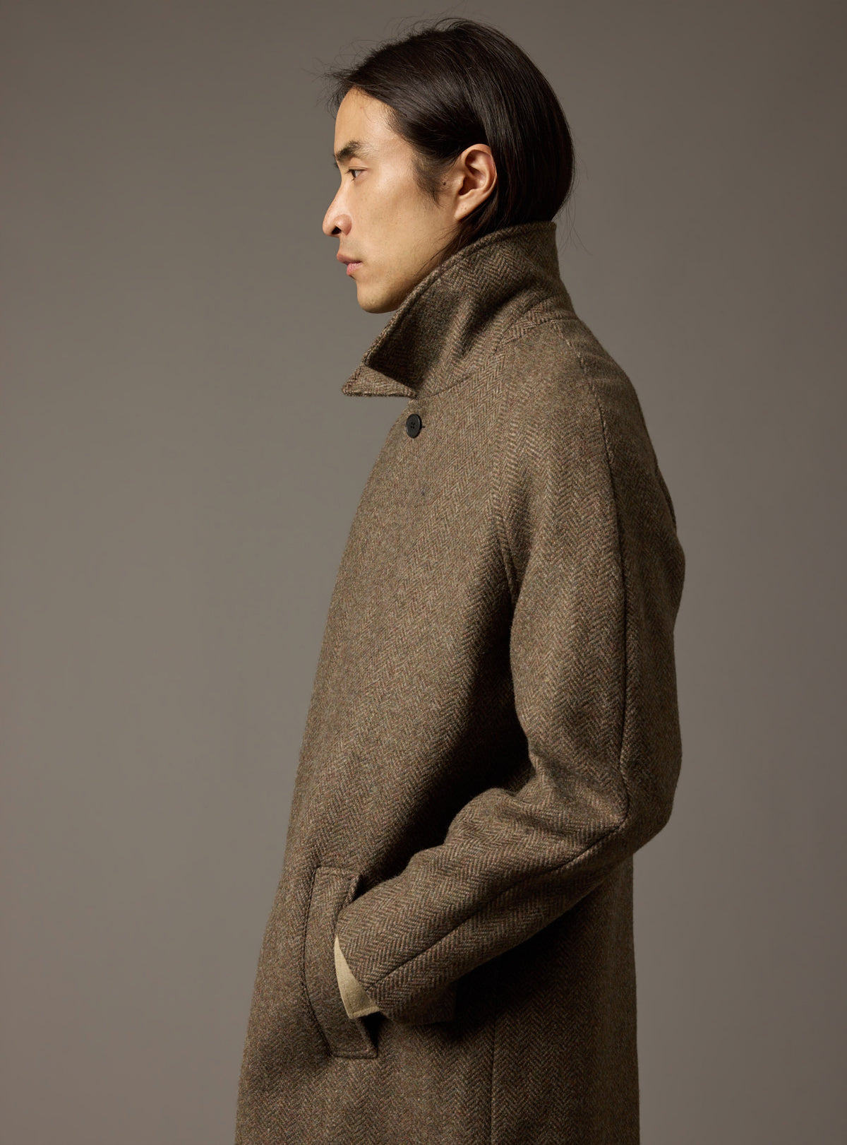 Elio Dark Khaki Coat