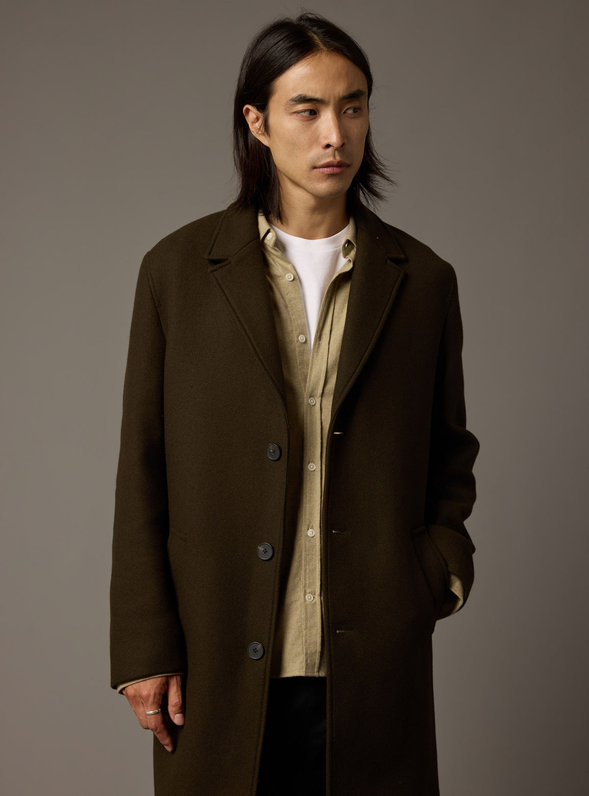 Alden Dark Khaki Coat