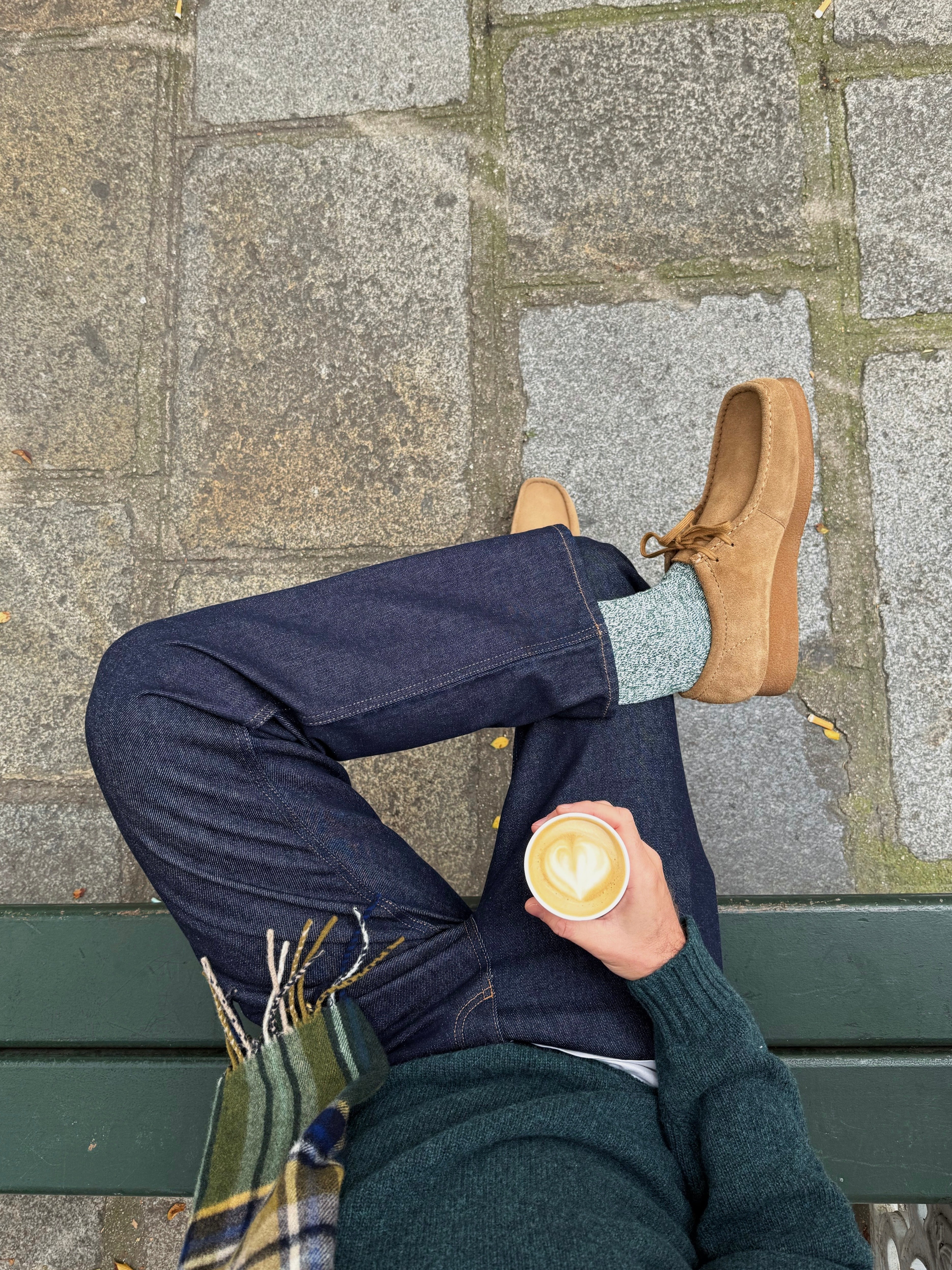 Chaussures Clarks Wallabee Dark Sand-4