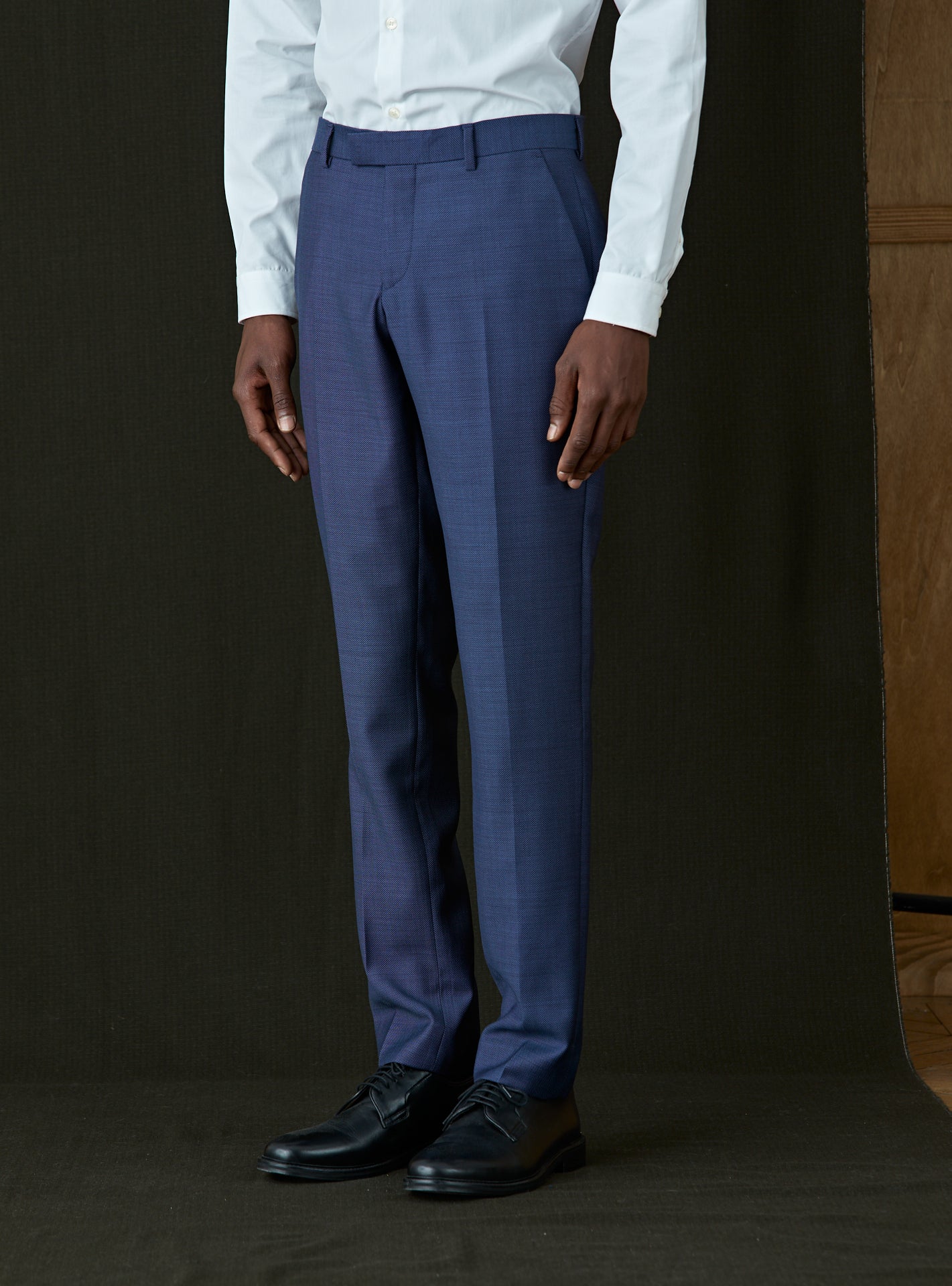 Pantalon de Costume Caviar Blue Melanged