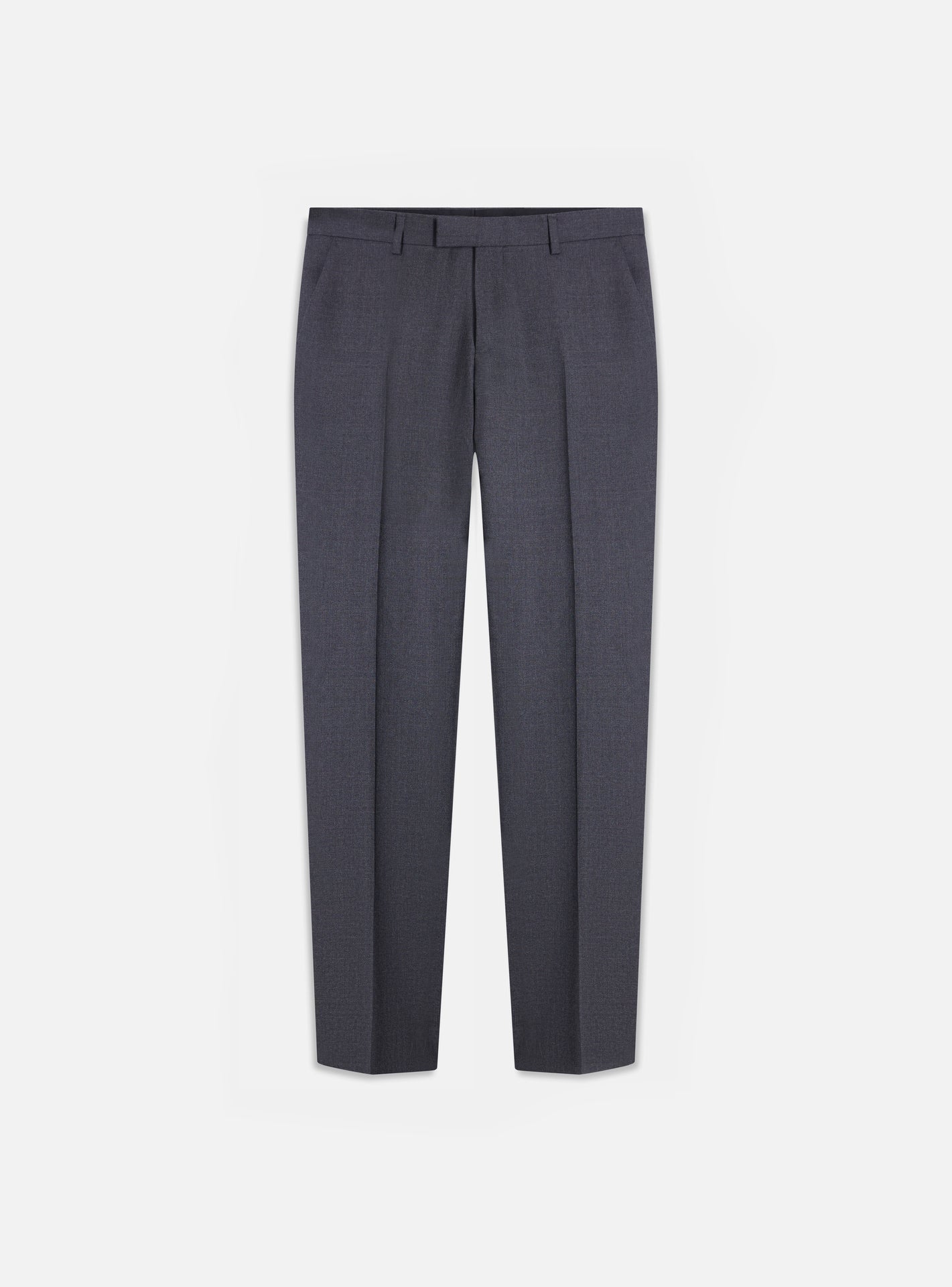 Pantalon de Costume en laine Anthracite Chiné-4