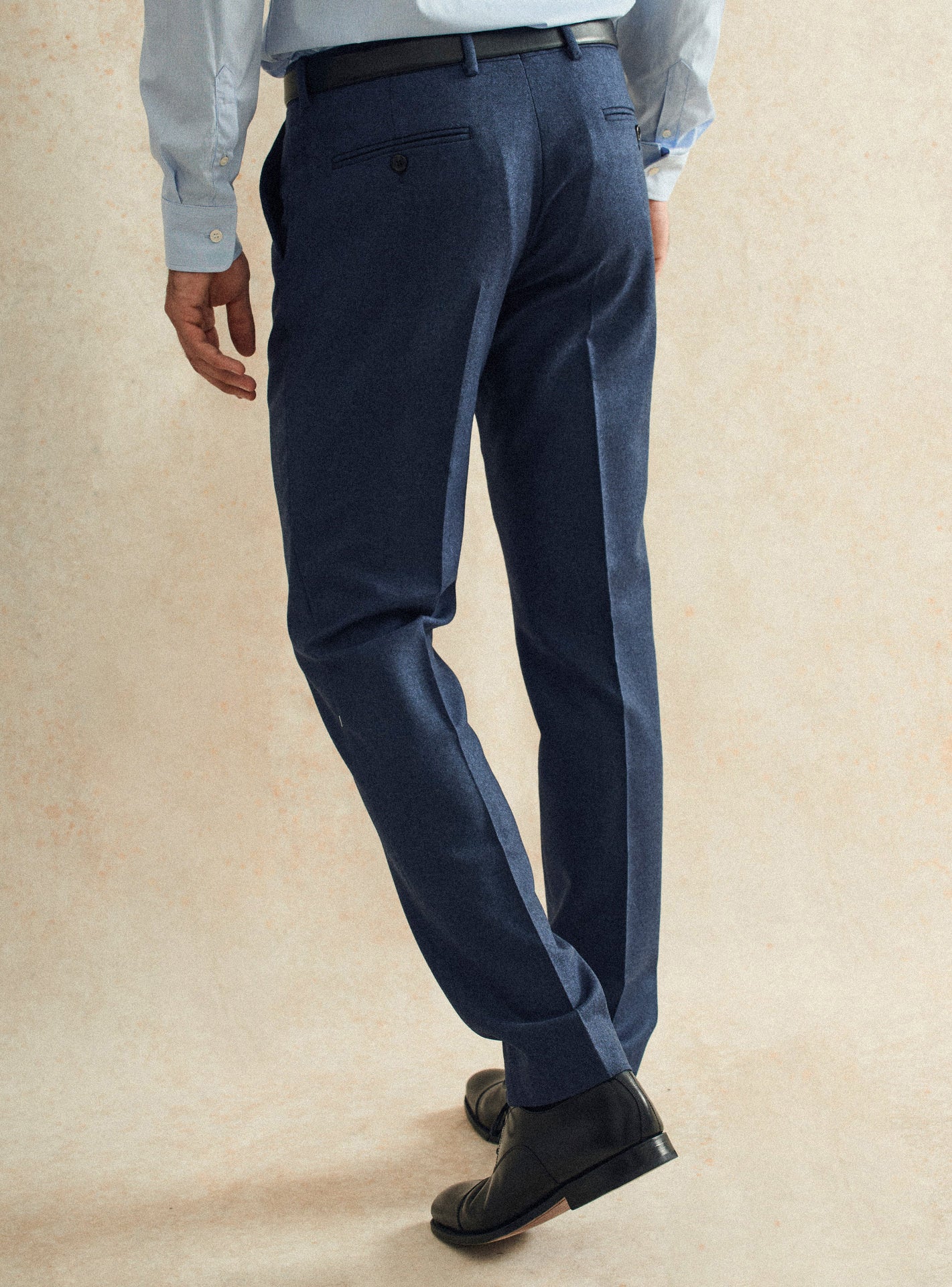 Navy Flannel Suit Pants-4