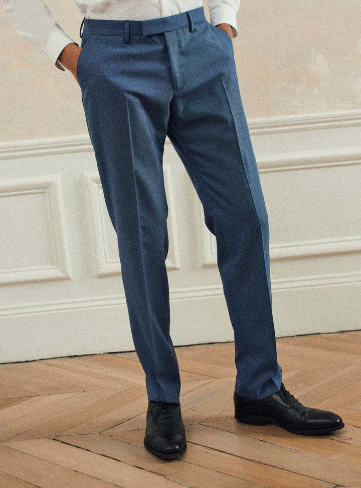 Pantalon de costume Gekko Blue Melanged