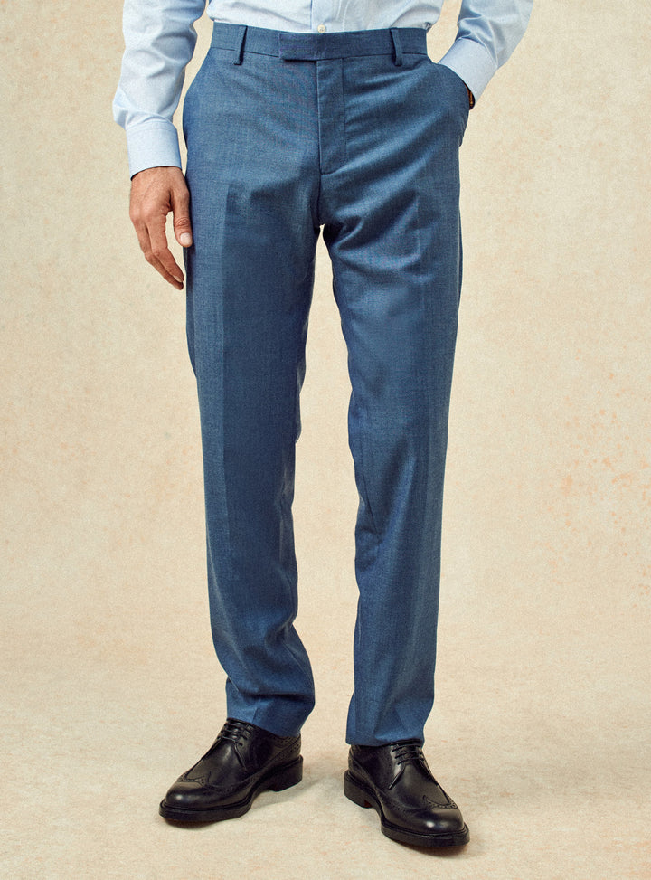Pantalon de costume Gekko Blue Melanged