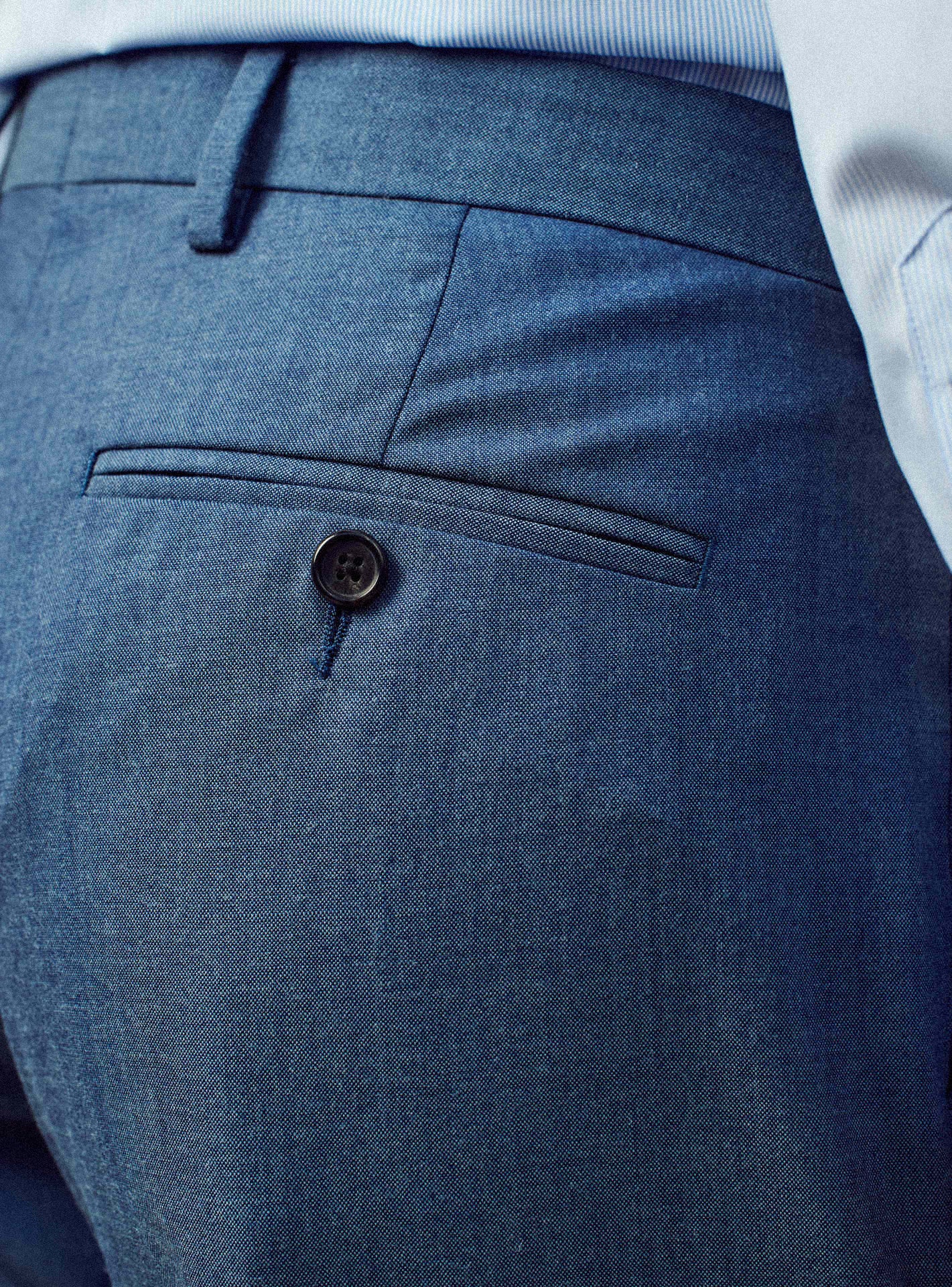 Pantalon de costume Gekko Blue Melanged-5