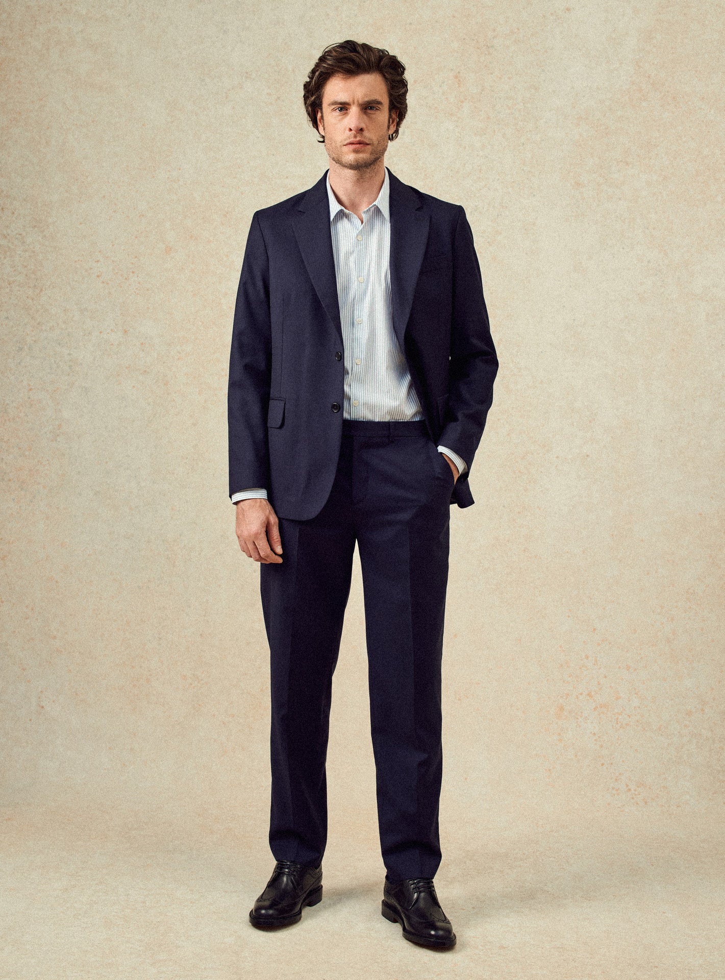 Pantalon de costume Clark Navy-1