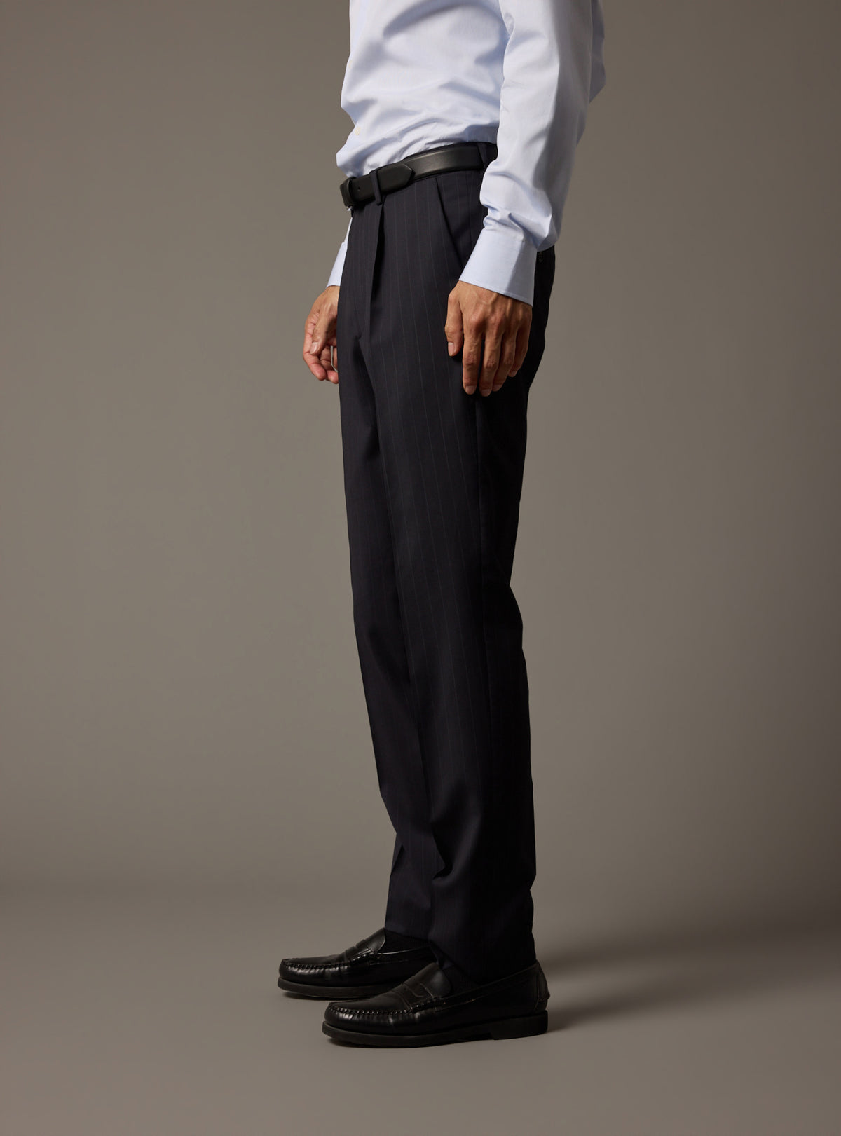 Pantalon de costume Laslo Navy/White