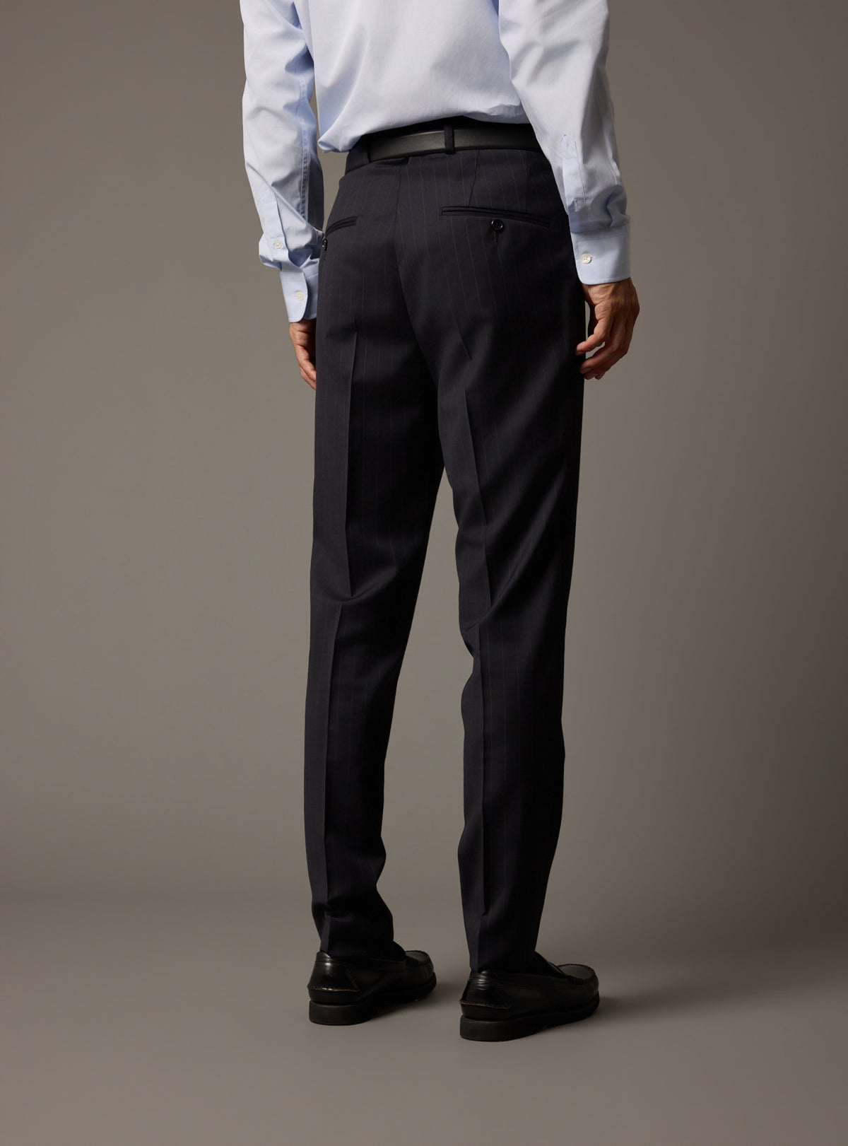 Pantalon de costume Laslo Navy/White-3
