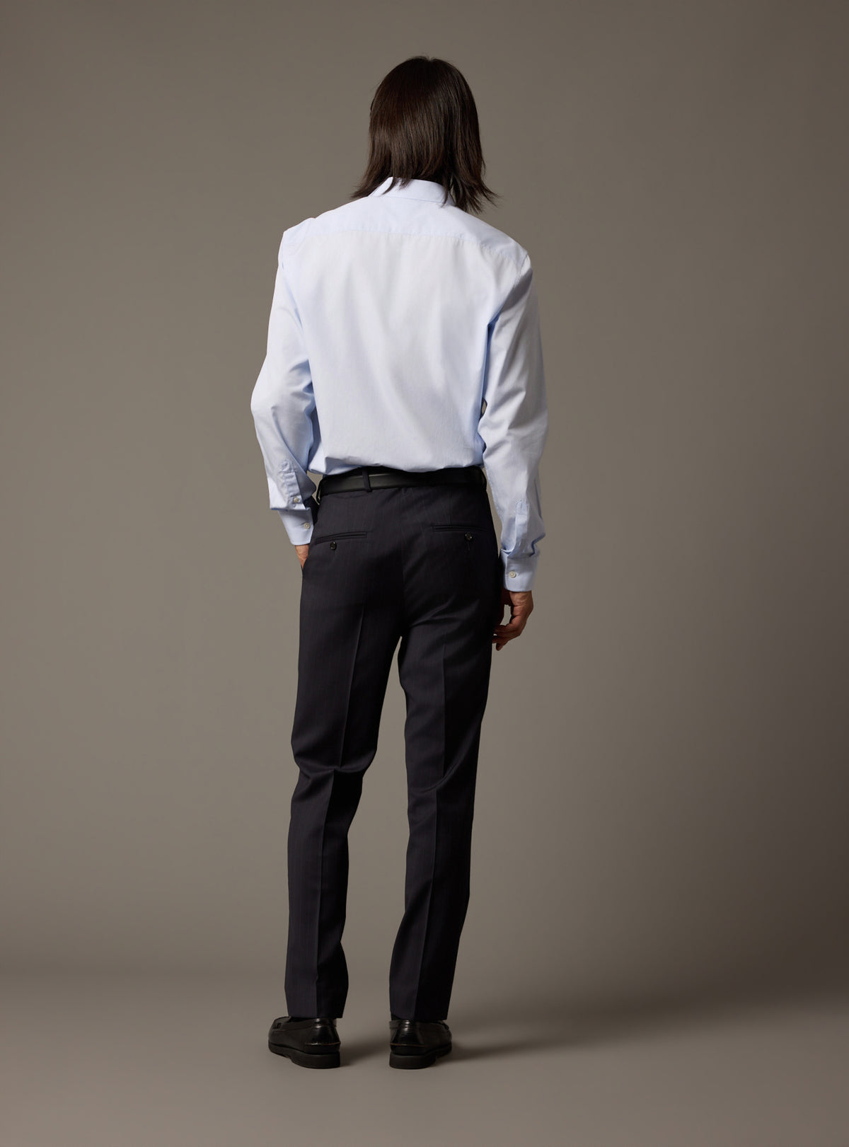 Pantalon de costume Laslo Navy/White