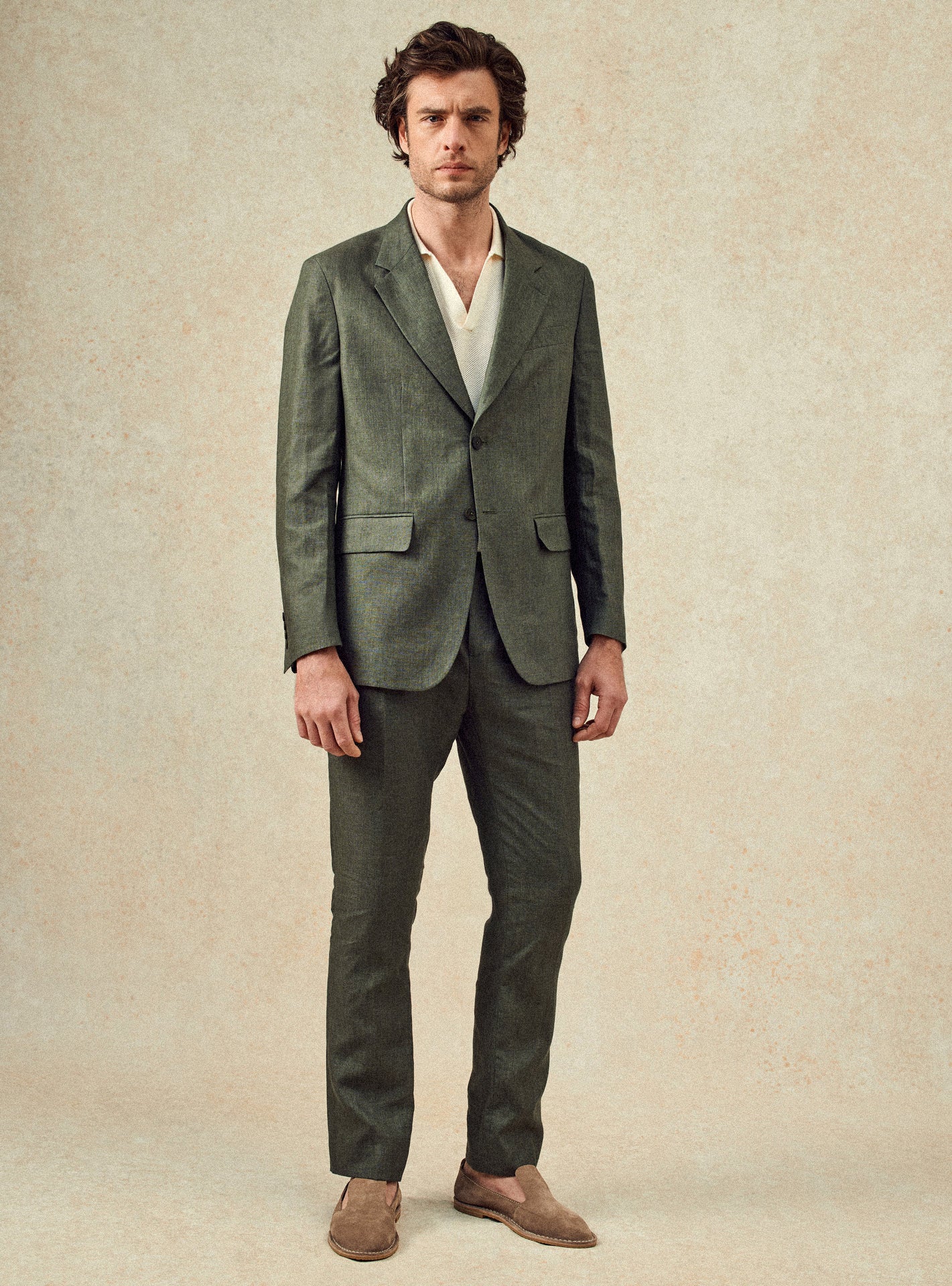 Pantalon de costume Laslo Khaki-6