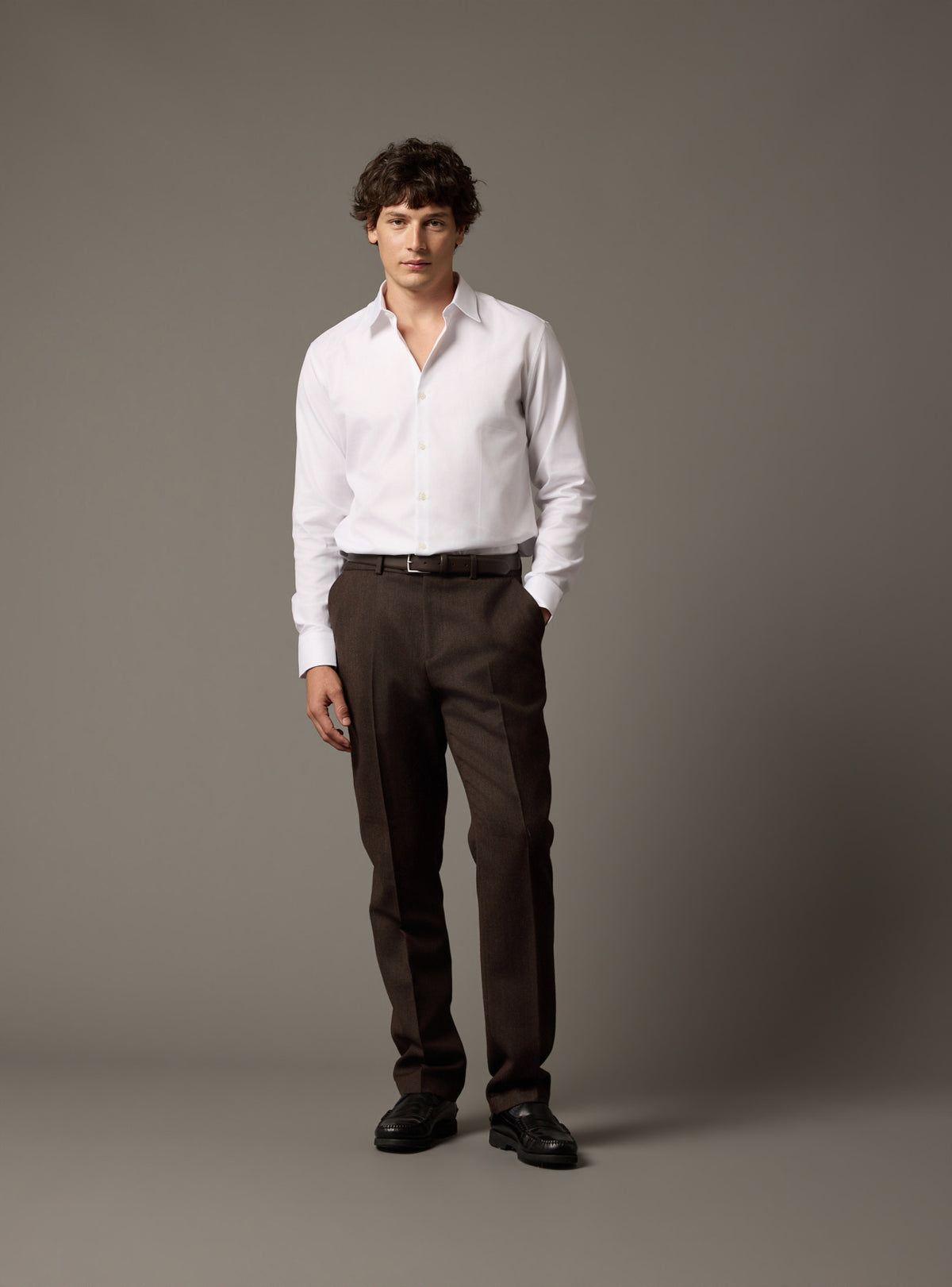 Alois Coffee Suit Trousers-1
