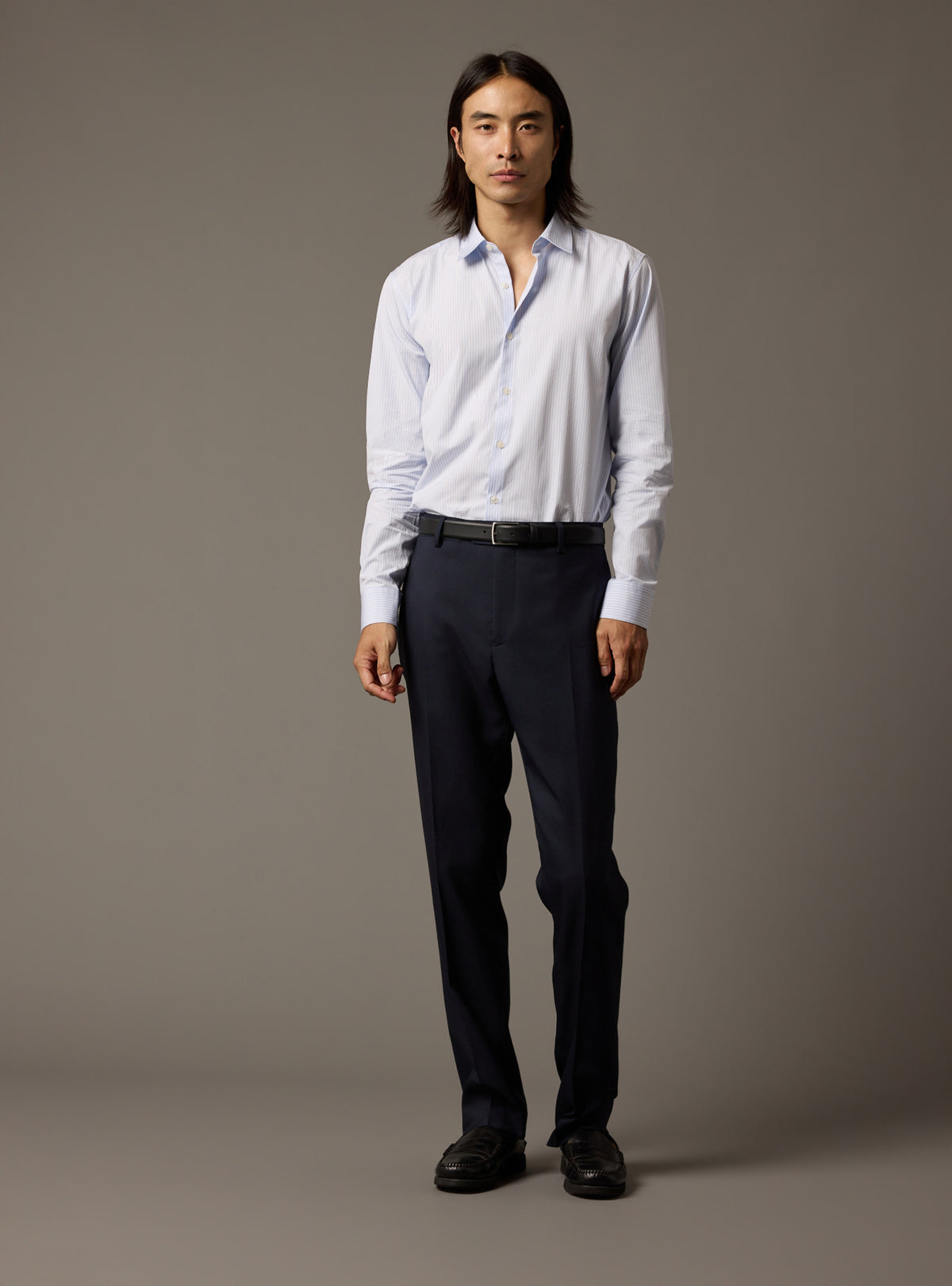 Rogue Navy Suit Trousers-1