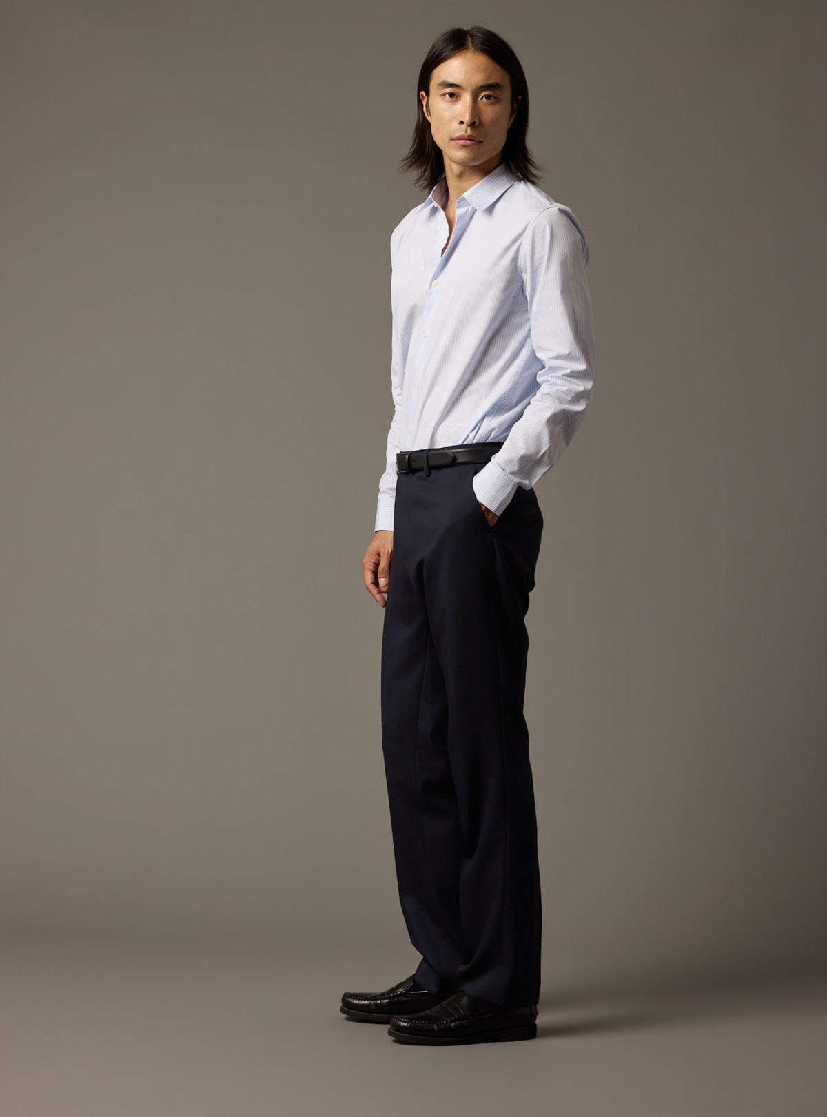 Rogue Navy Suit Trousers-6
