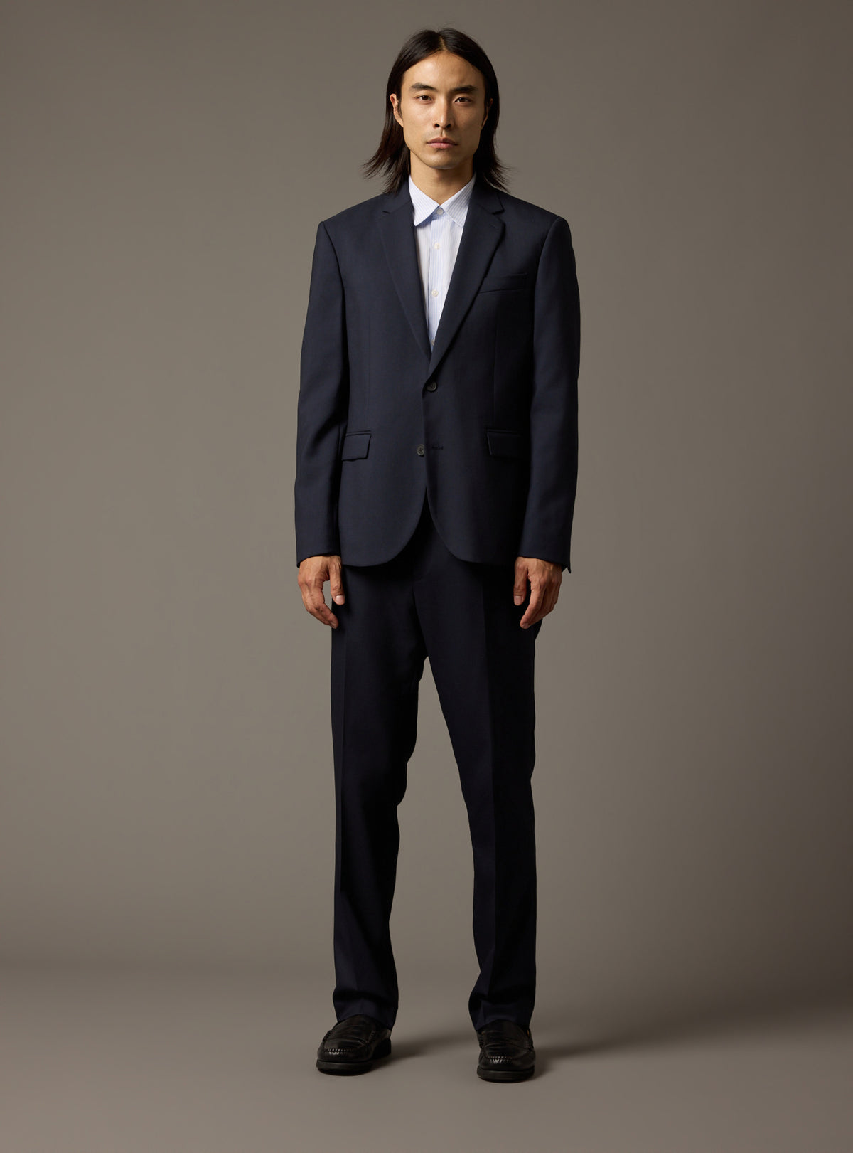 Rogue Navy Suit Trousers-2