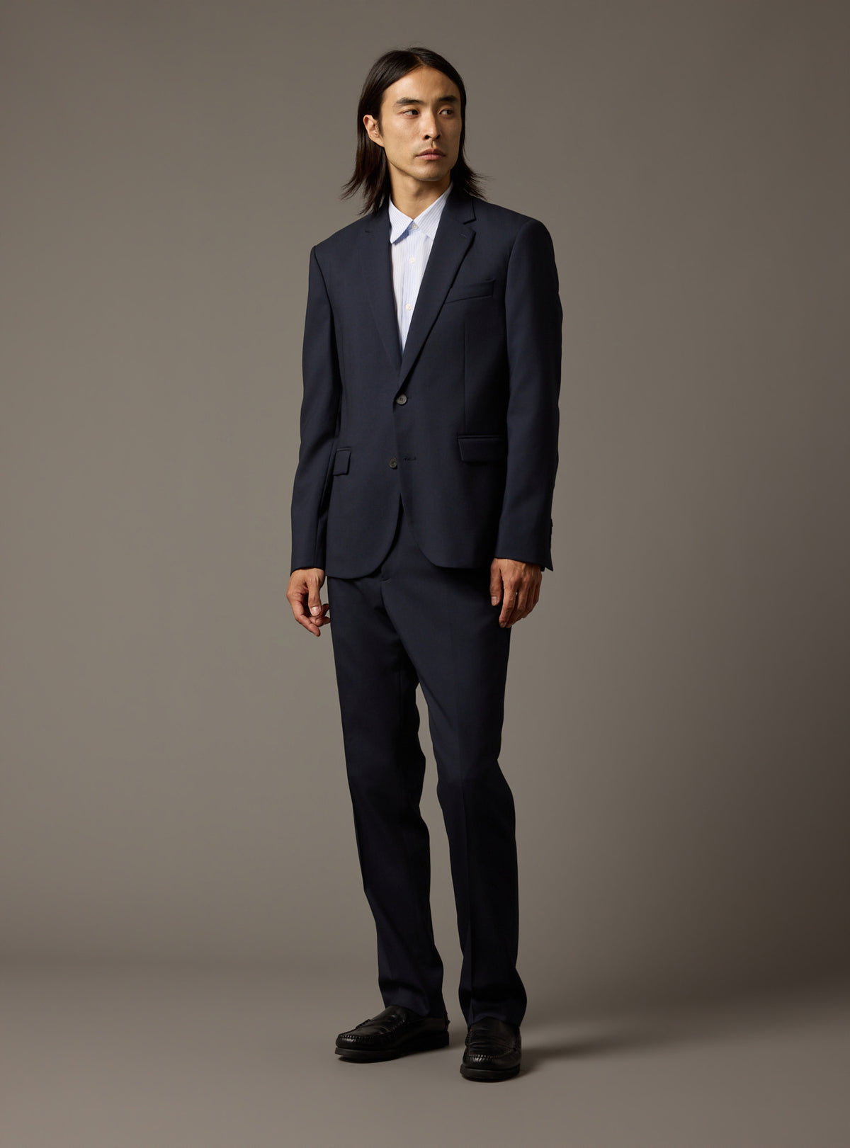 Rogue Navy Suit Trousers-8