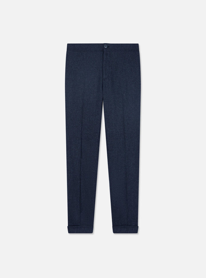 Steven Mixed Navy Trousers