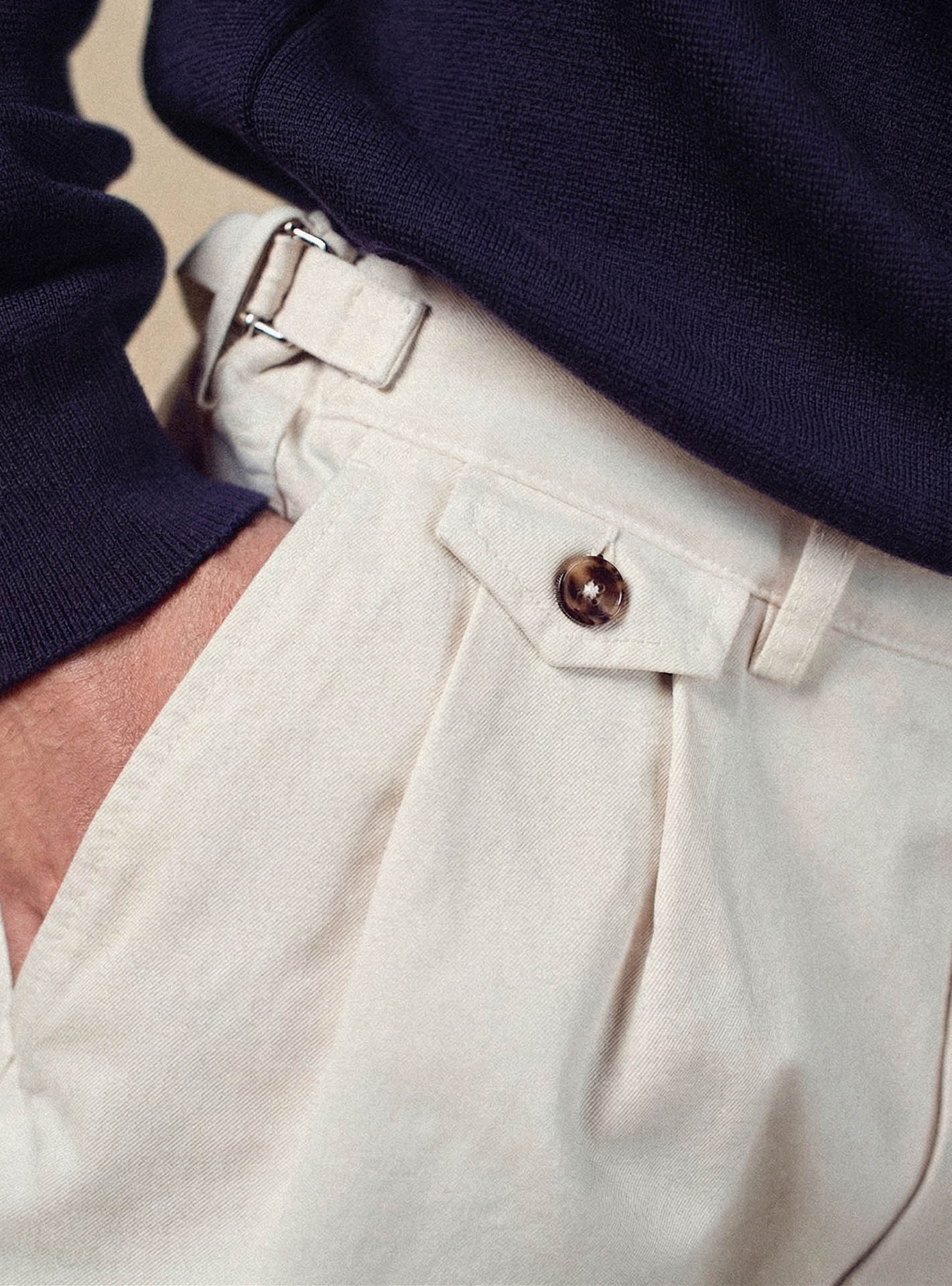 Pantalon Clyde Ecru-2