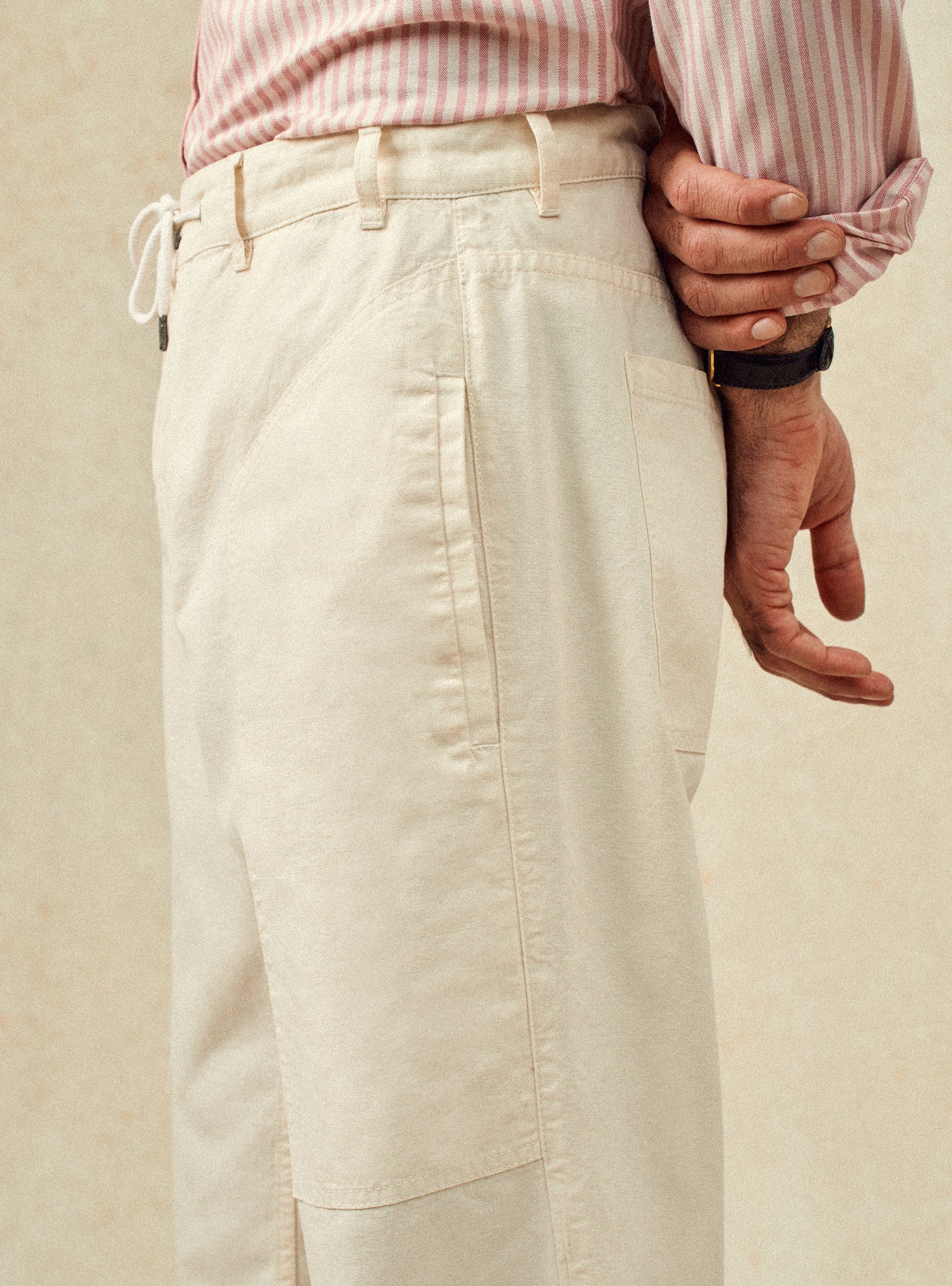 Pantalon Marc Ecru-3