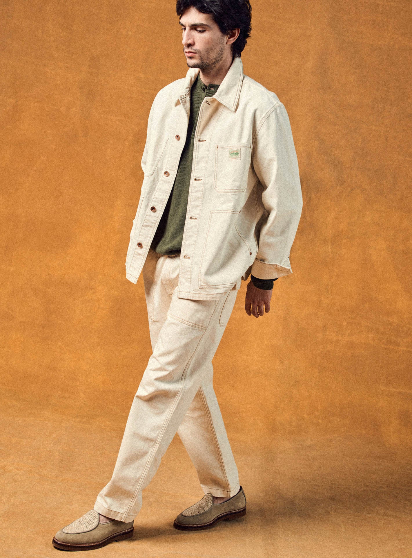 Java Ecru Trousers-3