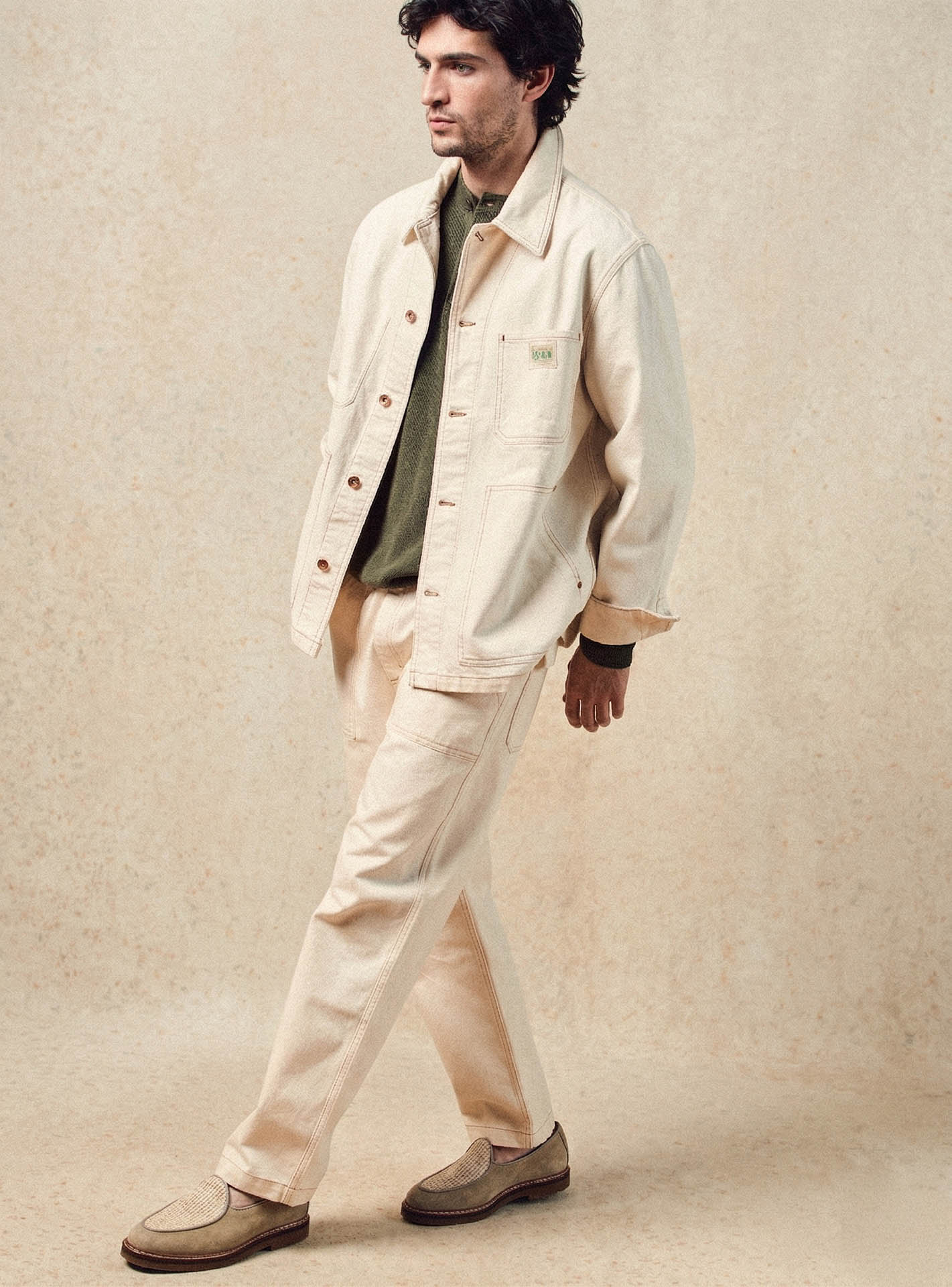 Java Ecru Trousers-4