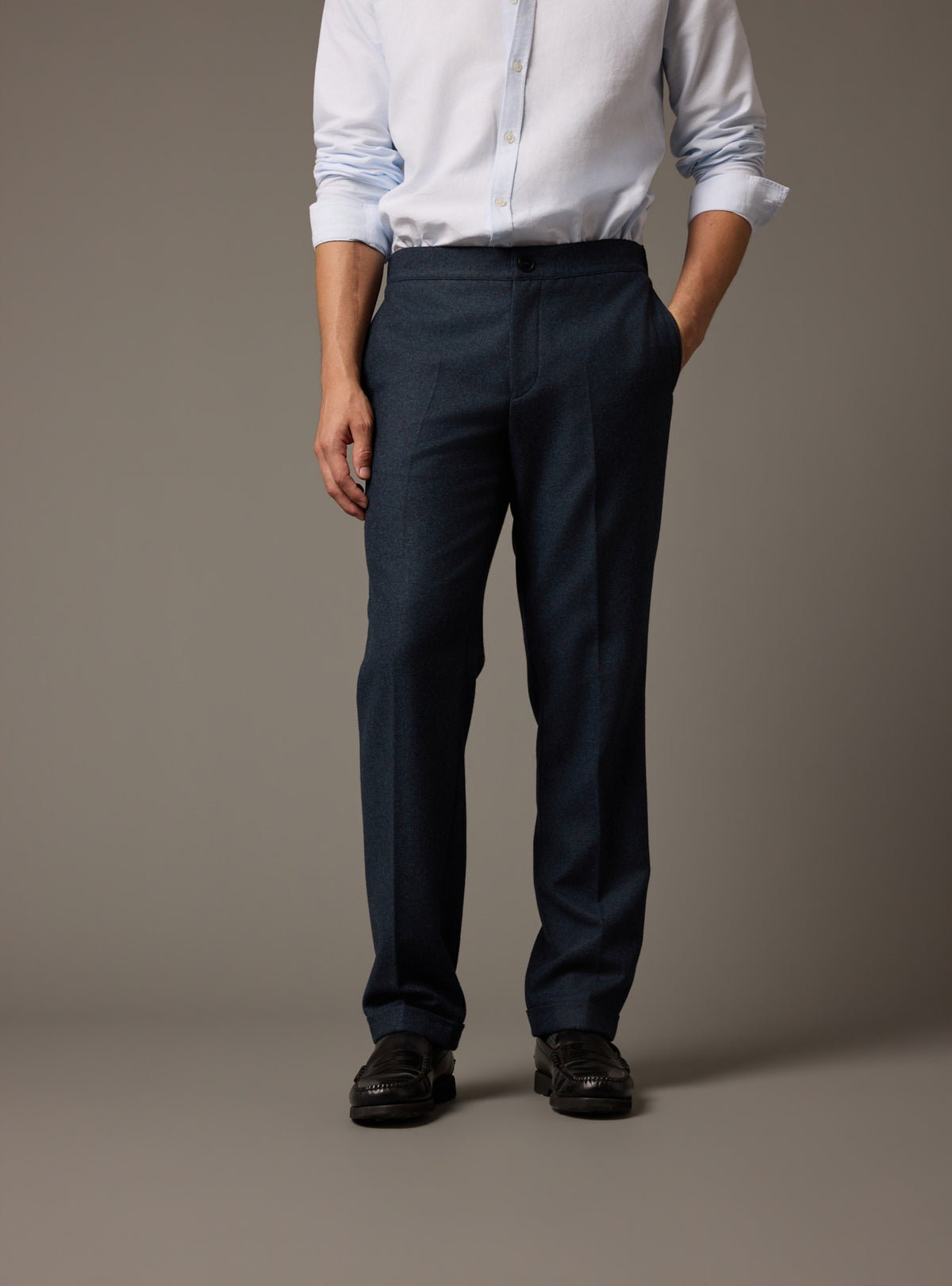 Pantalon Steven Navy Chiné-2