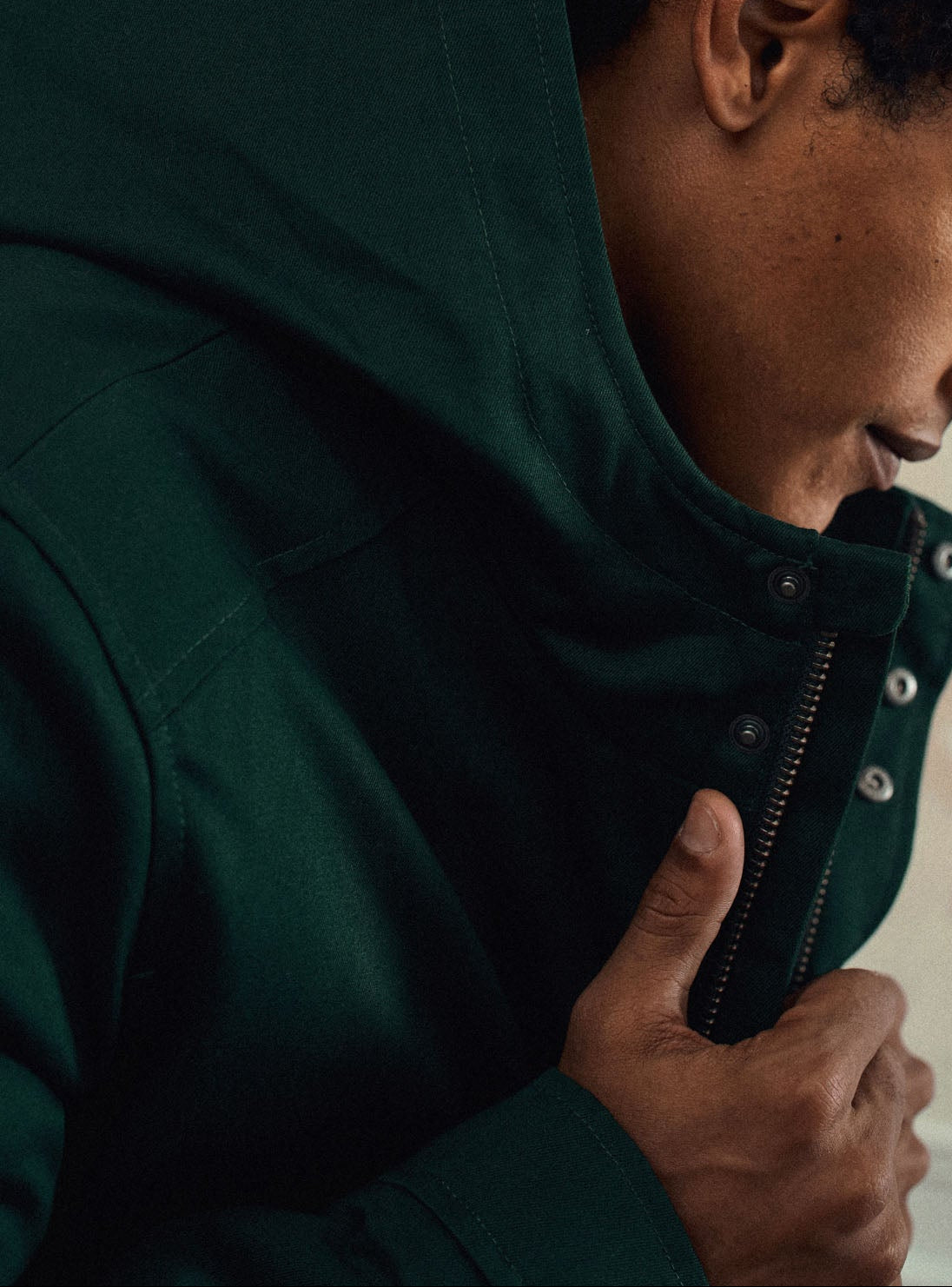 Andrew Bottle green Parka-3