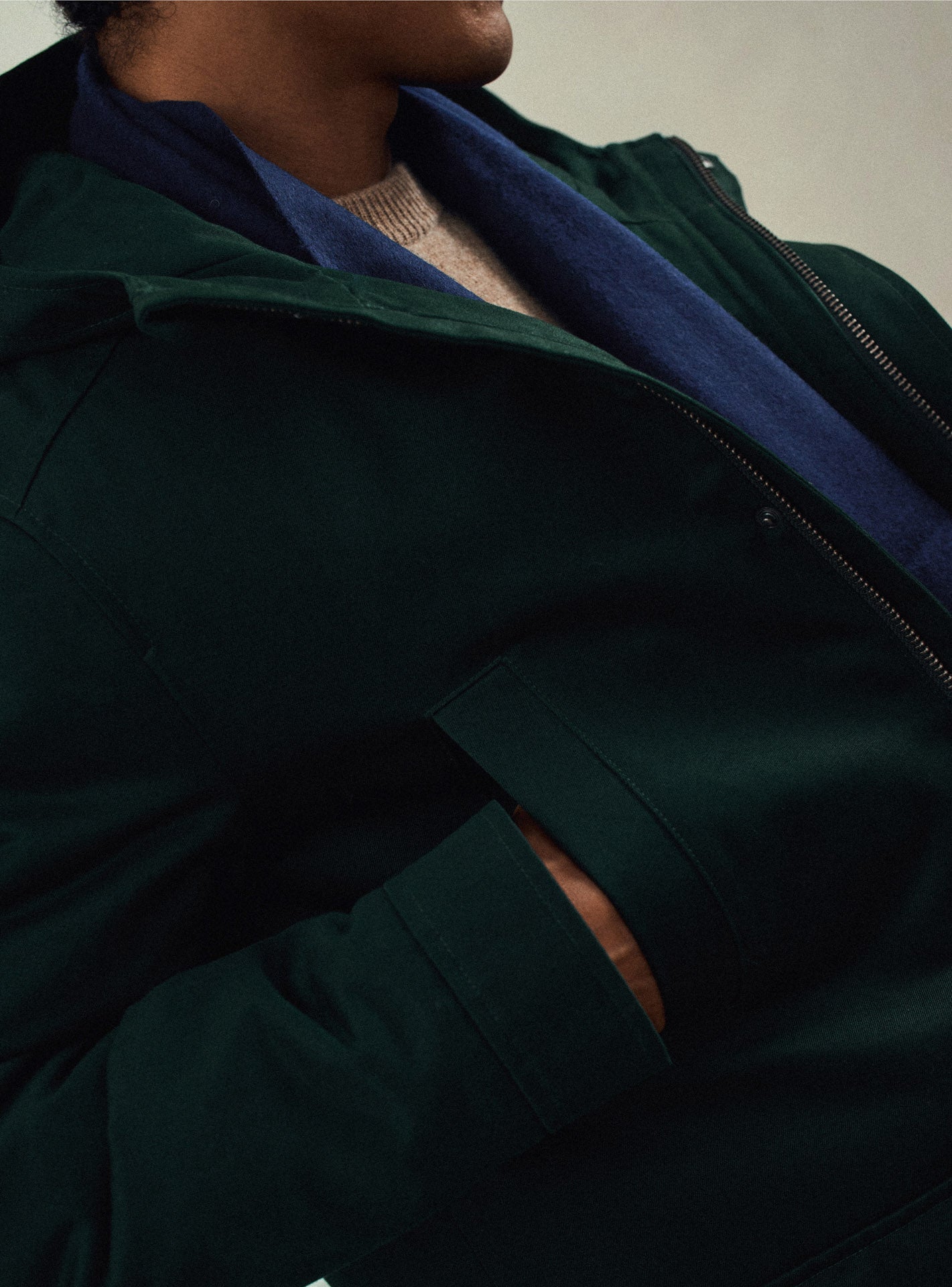 Andrew Bottle green Parka