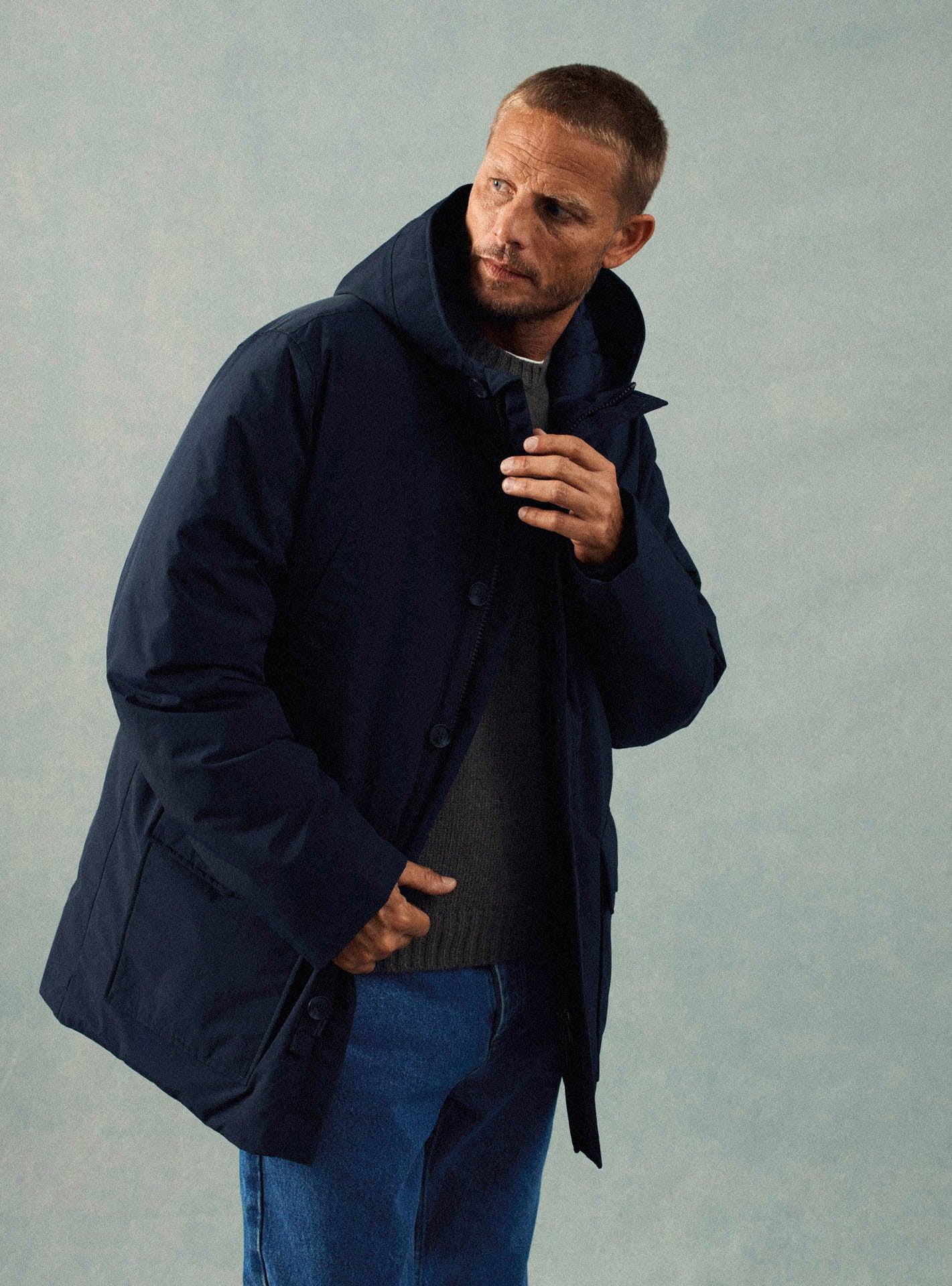 Gilles Navy Parka-1