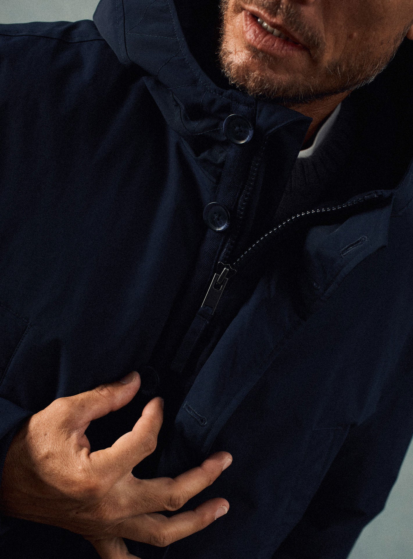 Gilles Navy Parka