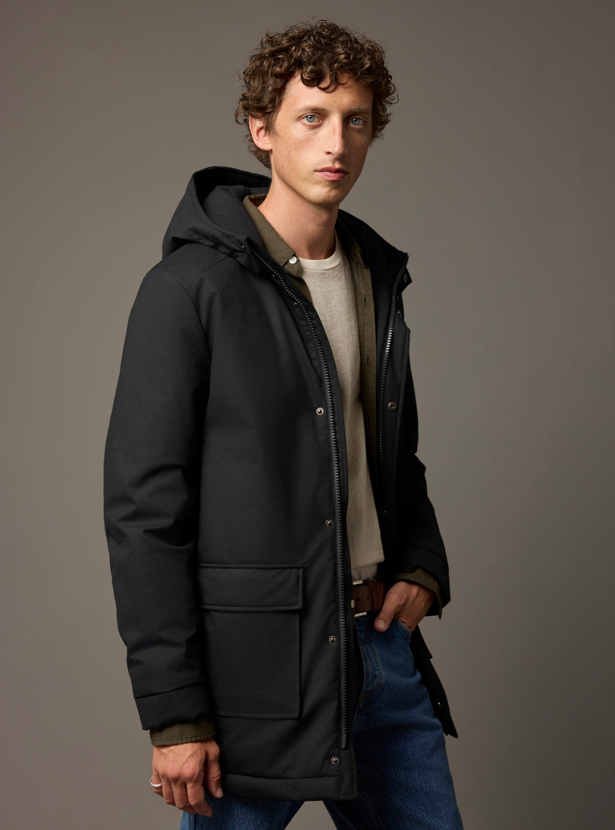 Andrew X Navy Parka