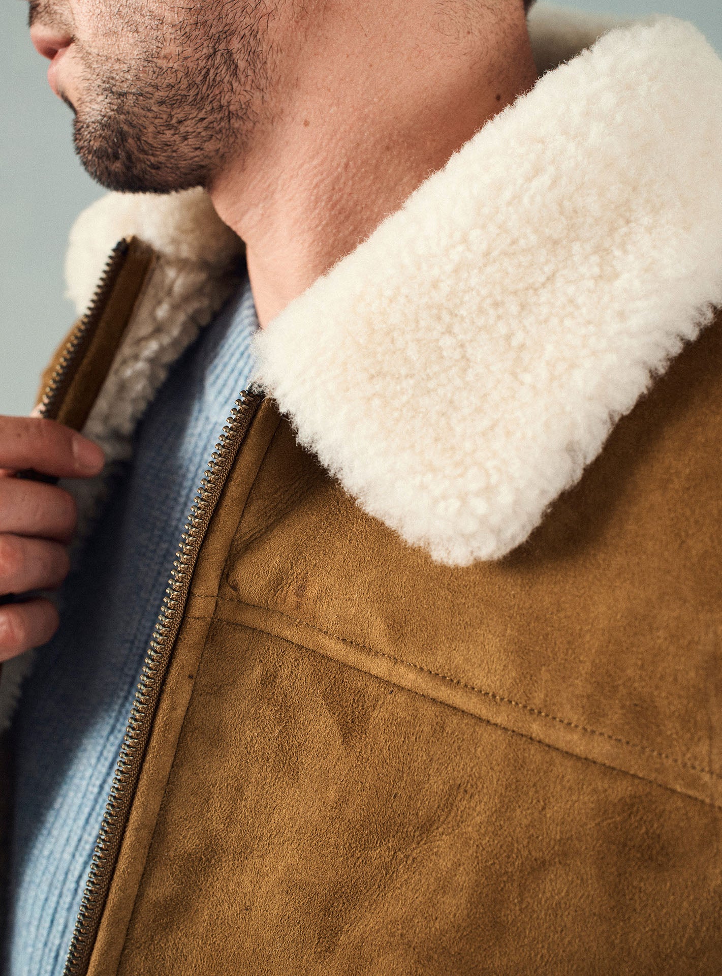 Peau lainée Porter Camel