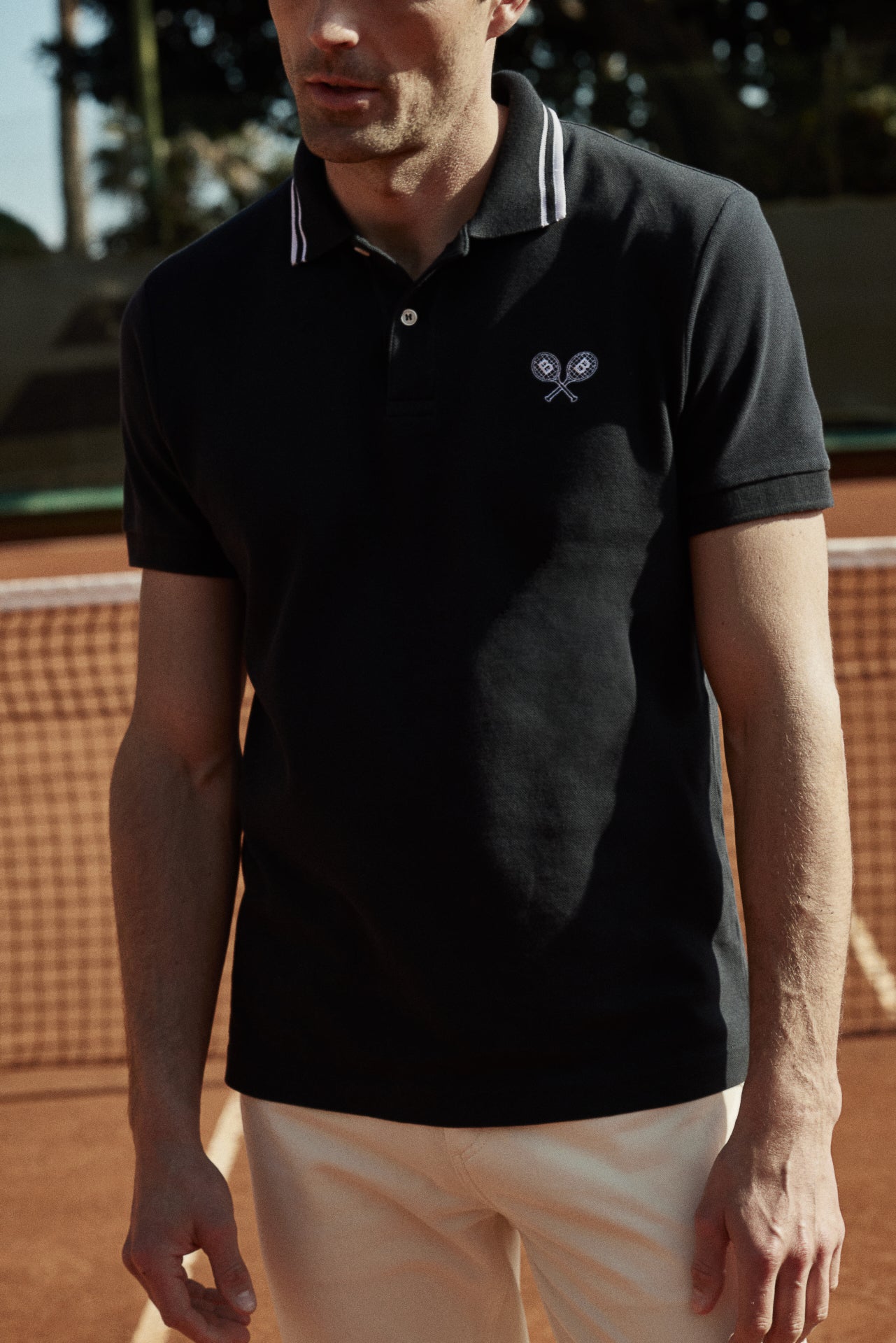 Samuel Navy Off-White Polo Shirt-3