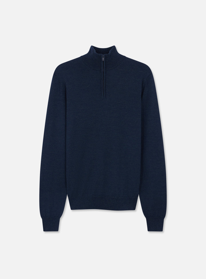 Aaron Mixed Navy Sweater