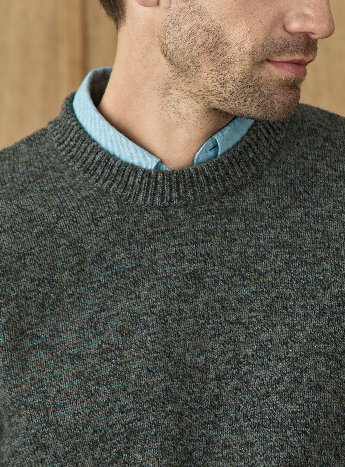 Eddie Mixed Khaki Pull