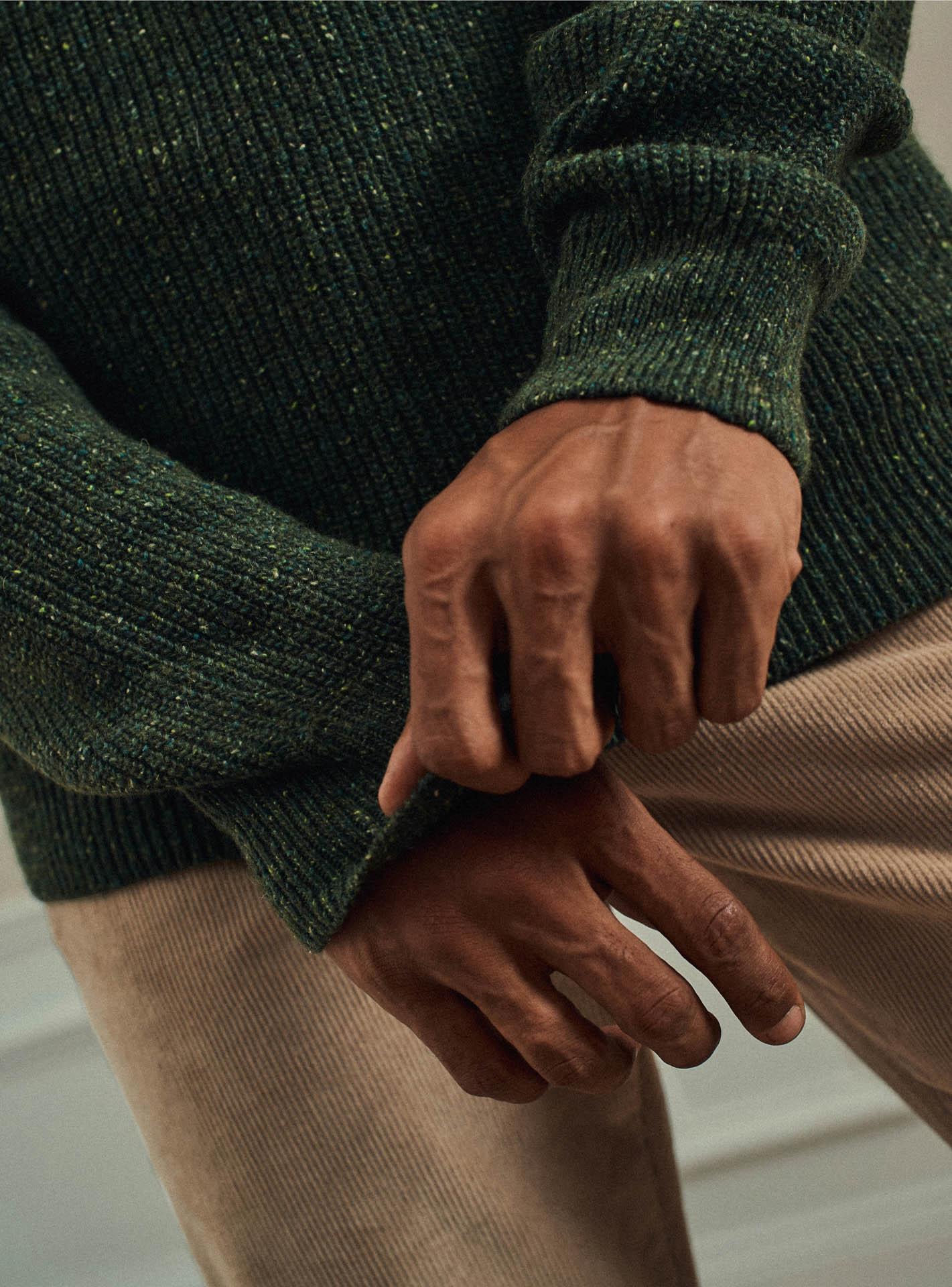 Anatole Khaki Sweater