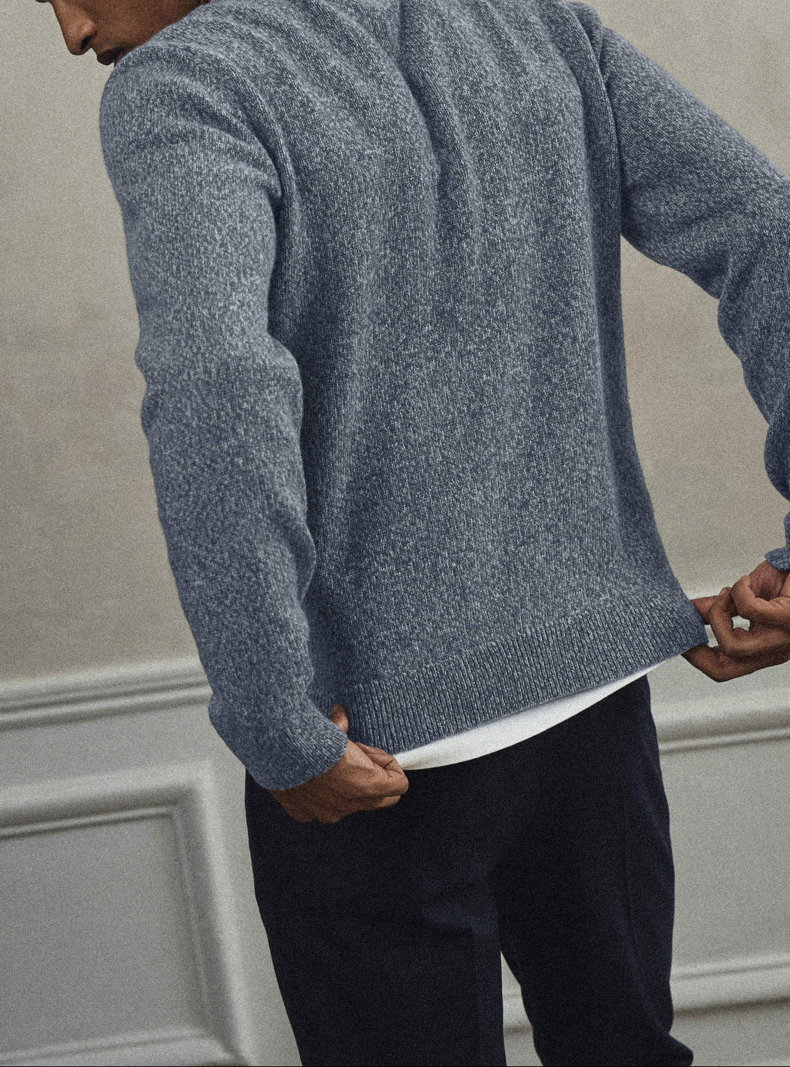 Eddie Orage/Mixed Grey Sweater-4