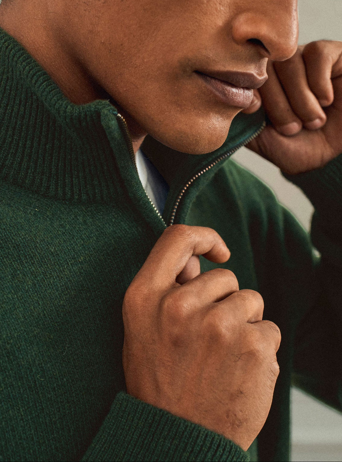 Aaron Bottle green Sweater-2