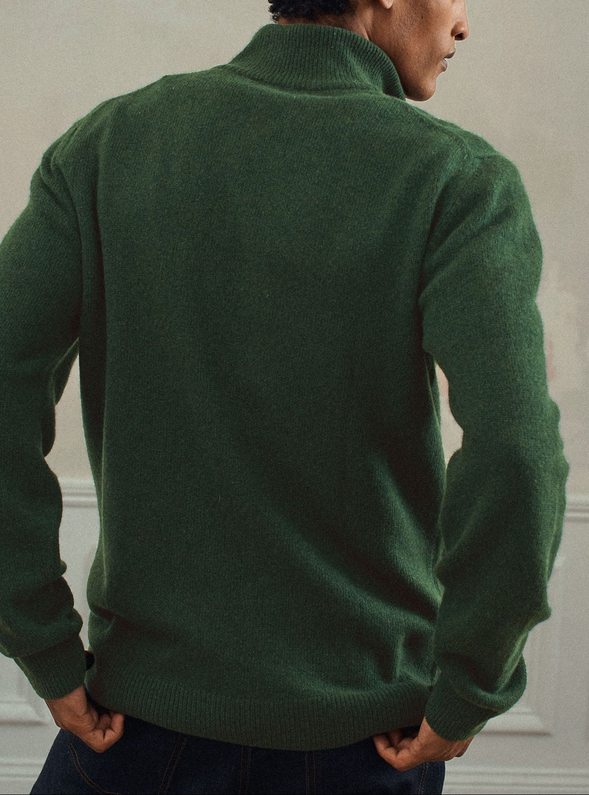 Aaron Bottle green Sweater-4