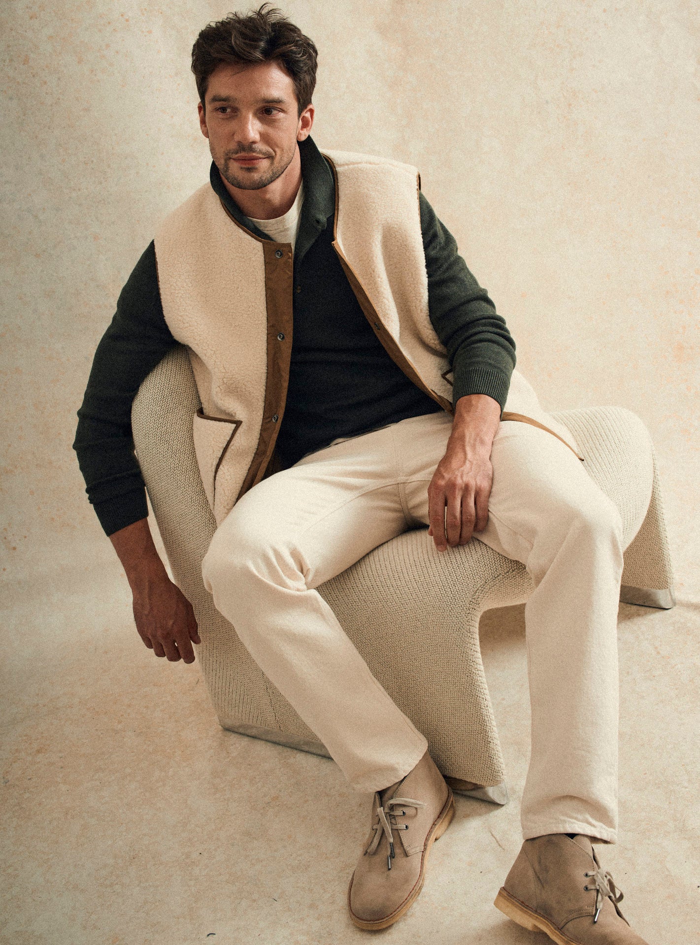 Benjamin Khaki Sweater-5