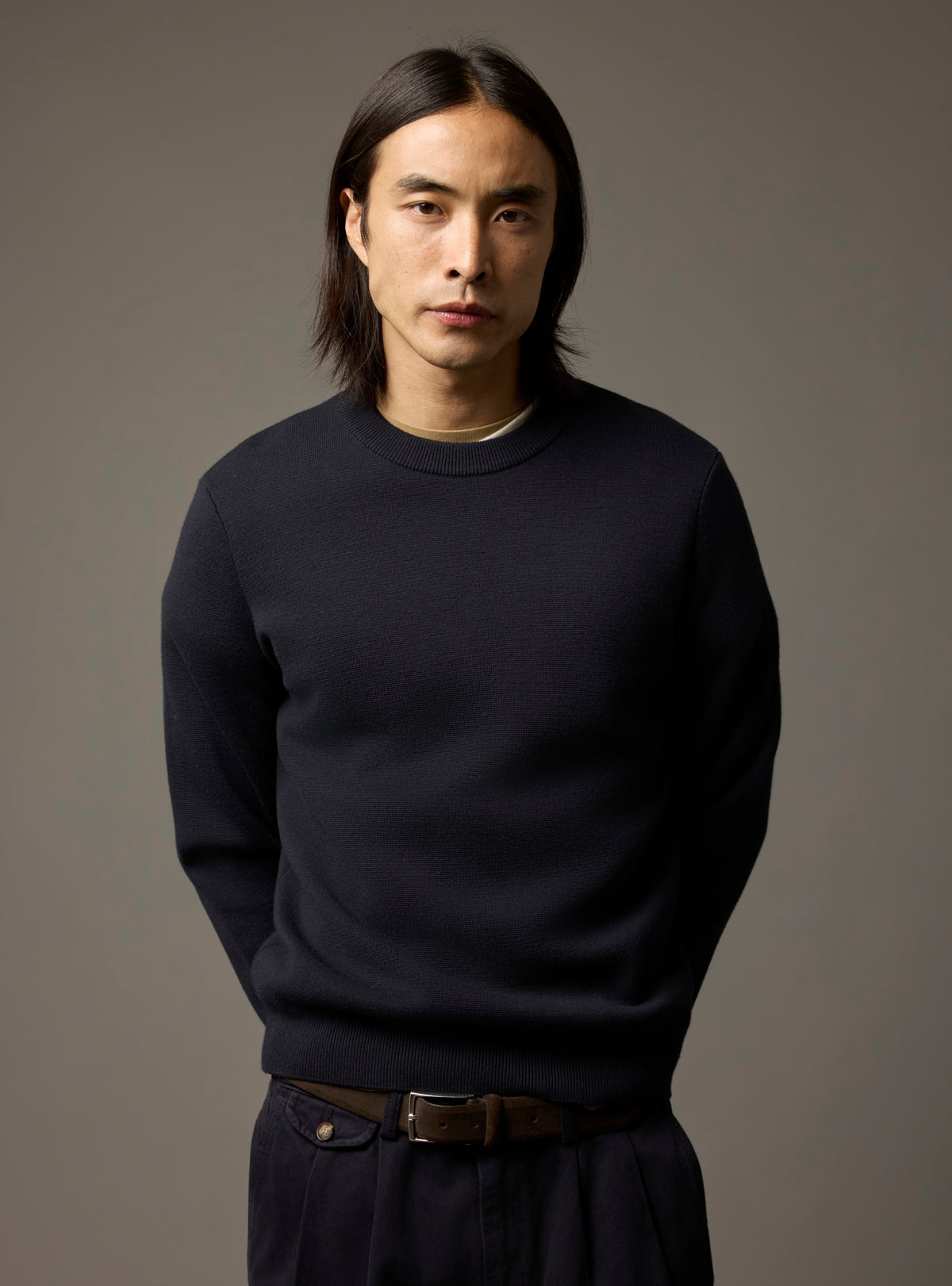 James Navy Sweater-1
