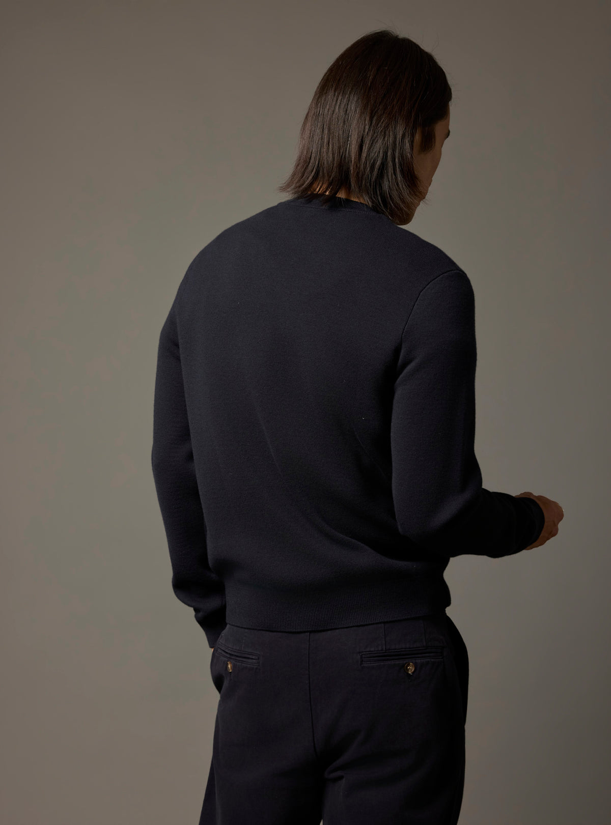 James Navy Sweater